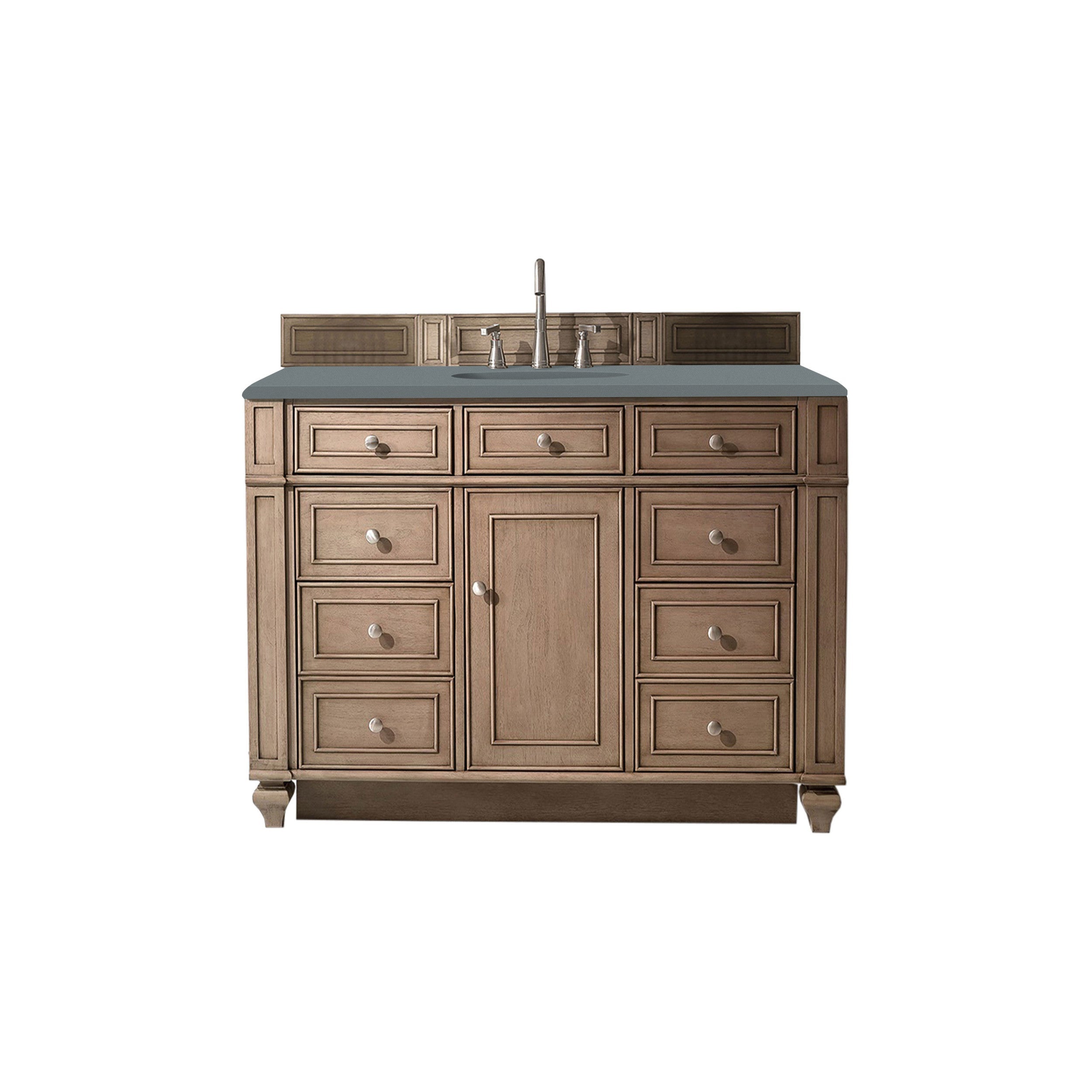 Whitewashed Walnut / Cala Blue - 3 Faucet Holes