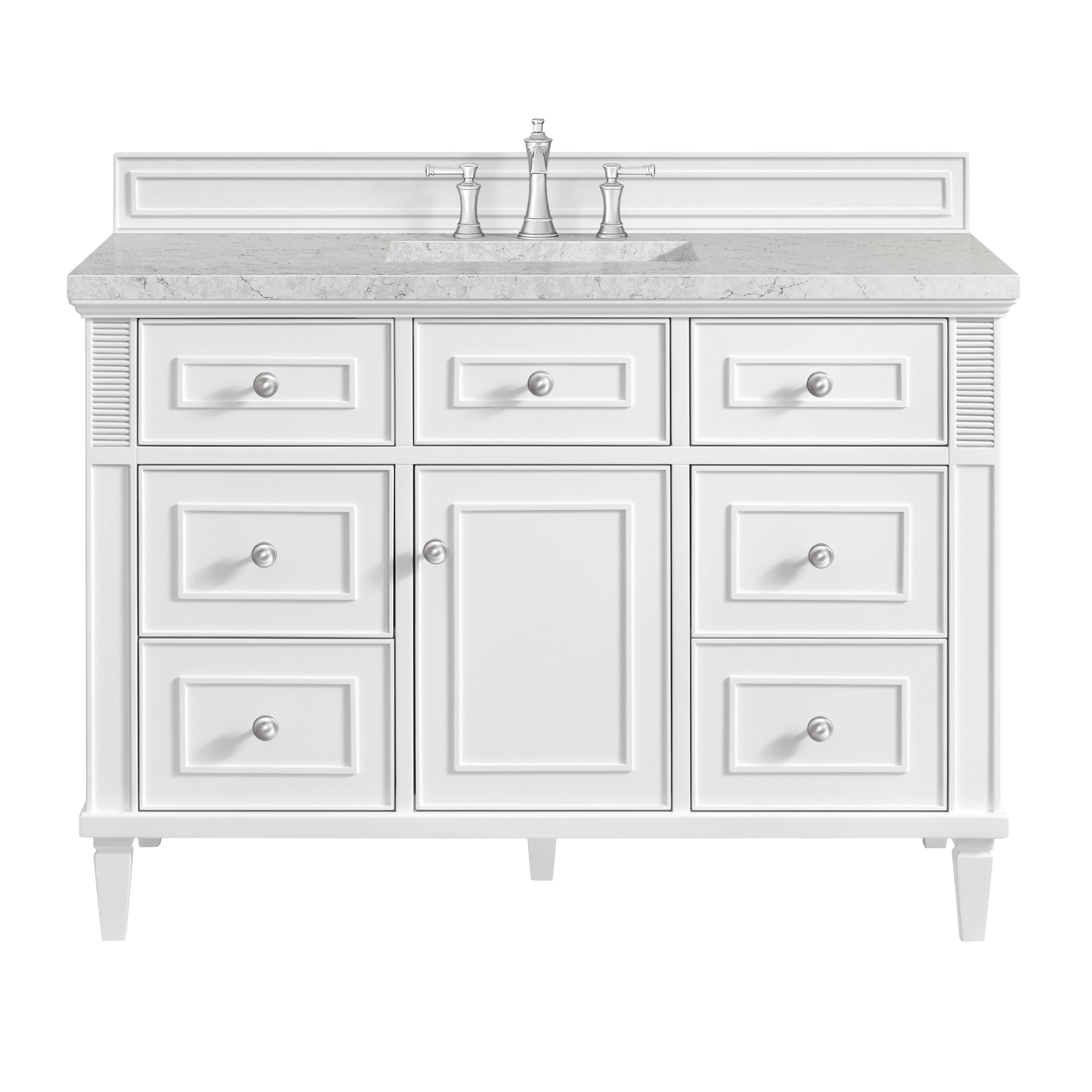 Bright White / Eternal Jasmine Pearl - 3 Faucet Holes