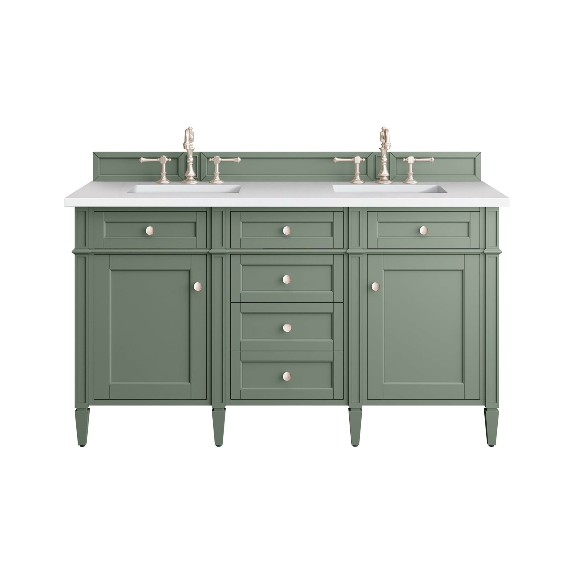 Smokey Celadon / White Zeus - 3 Faucet Holes