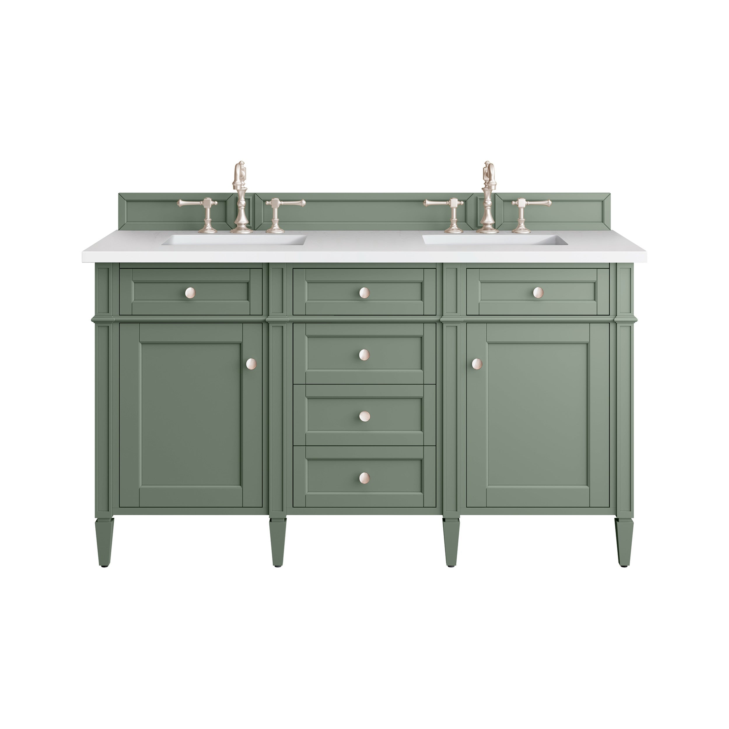 Smokey Celadon / White Zeus - 3 Faucet Holes