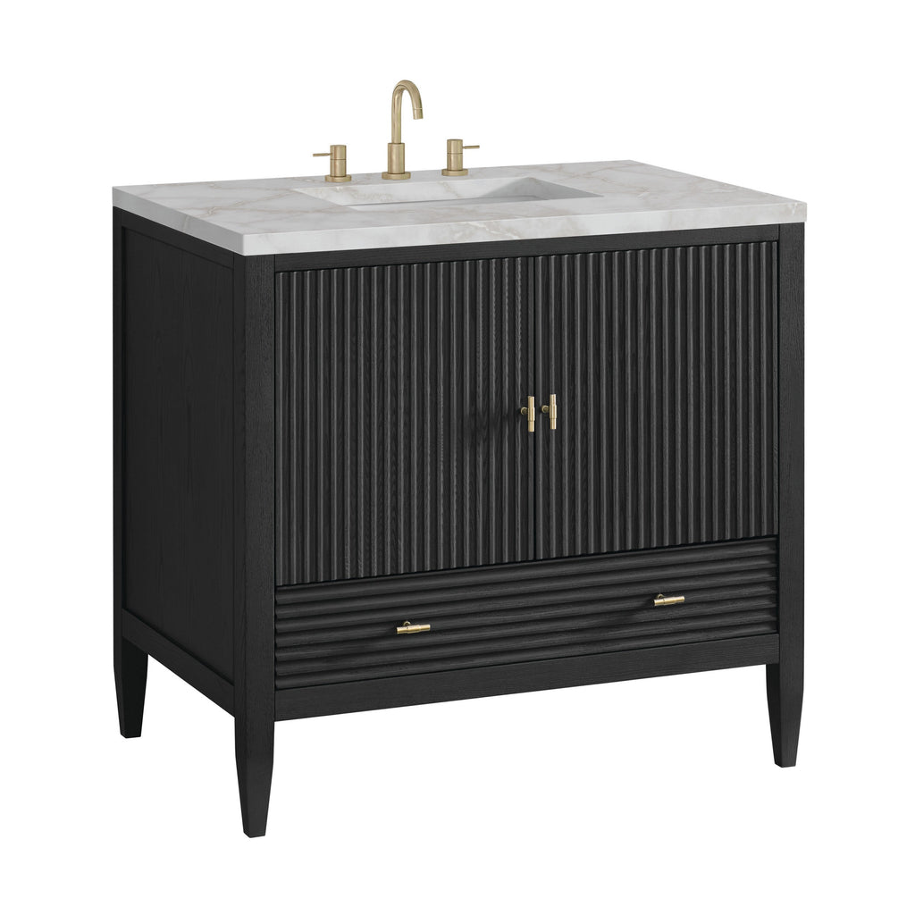 Carbon Oak / Victorian Silver - 3 Faucet Holes