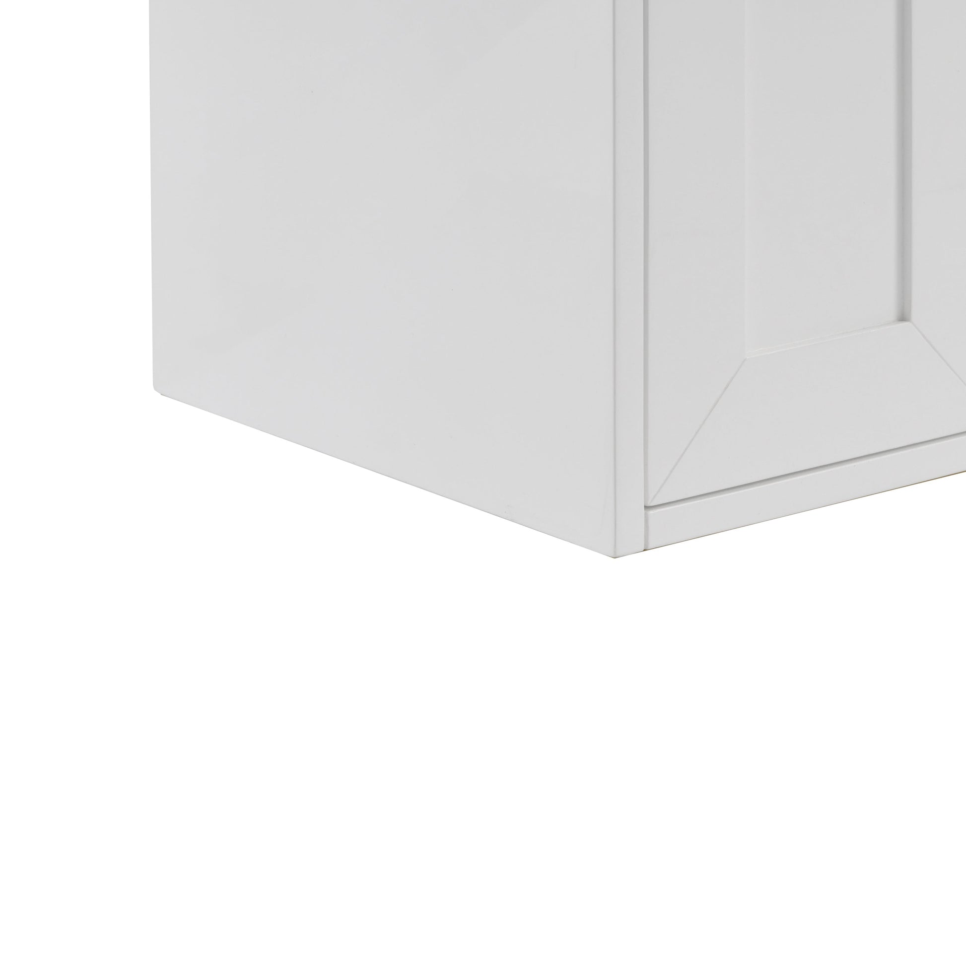 Glossy White / Champagne Brass