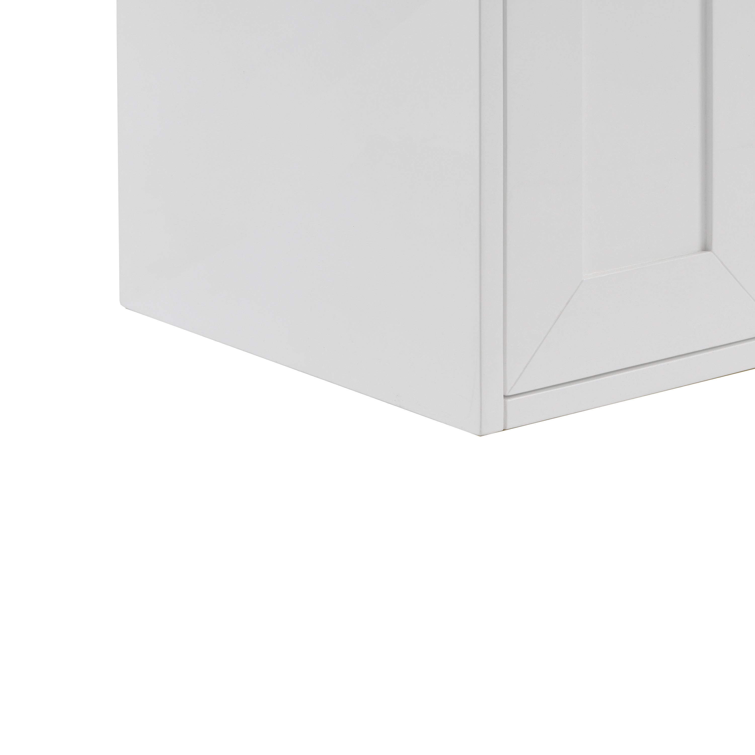 Glossy White / Champagne Brass