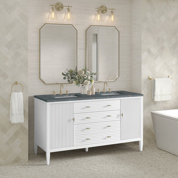 Bright White / Parisien Bleu - 3 Faucet Holes
