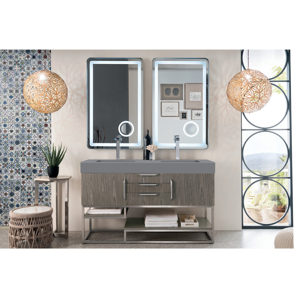 Ash Gray / Dusk Grey Glossy - 1 Faucet Hole