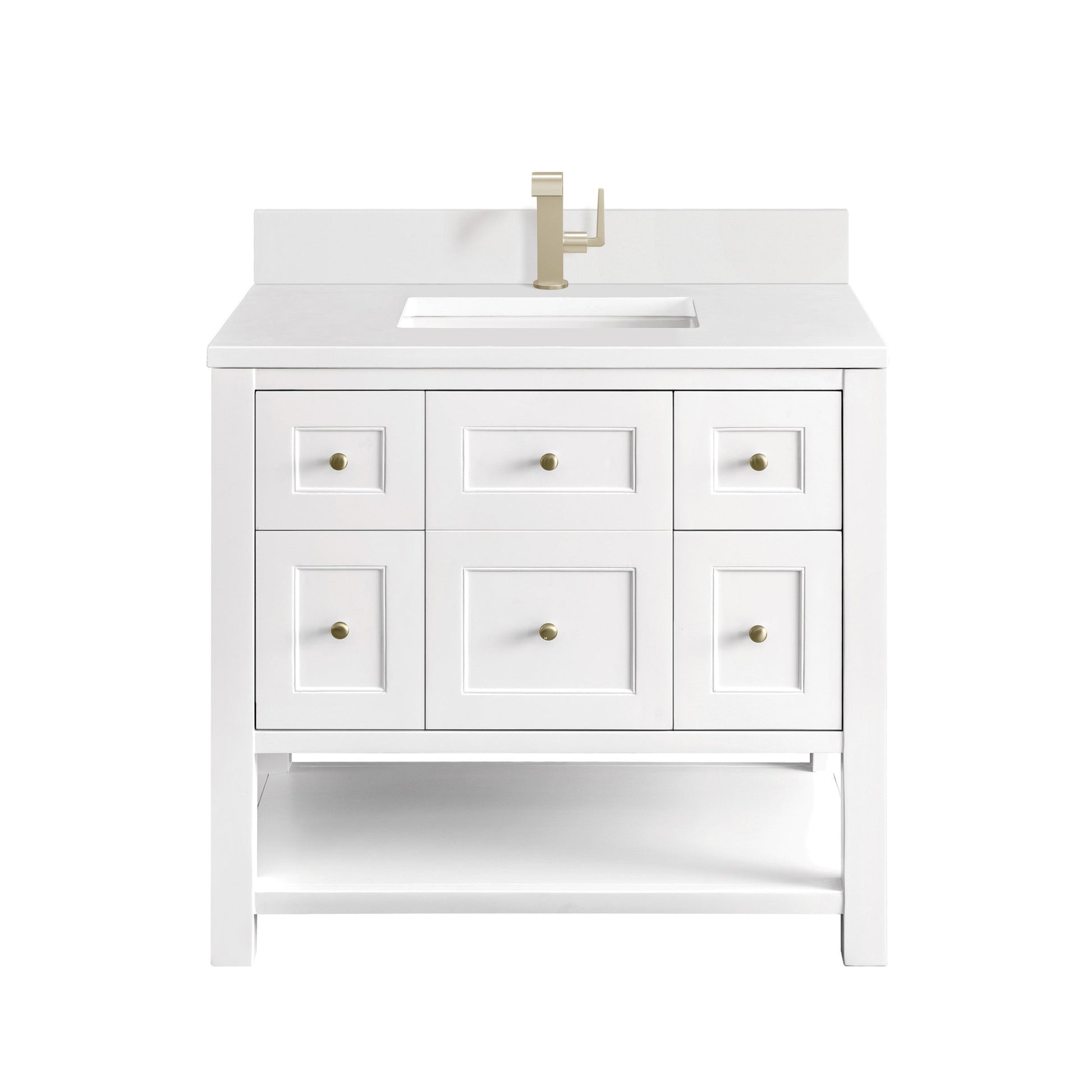 Bright White / White Zeus - 1 Faucet Hole