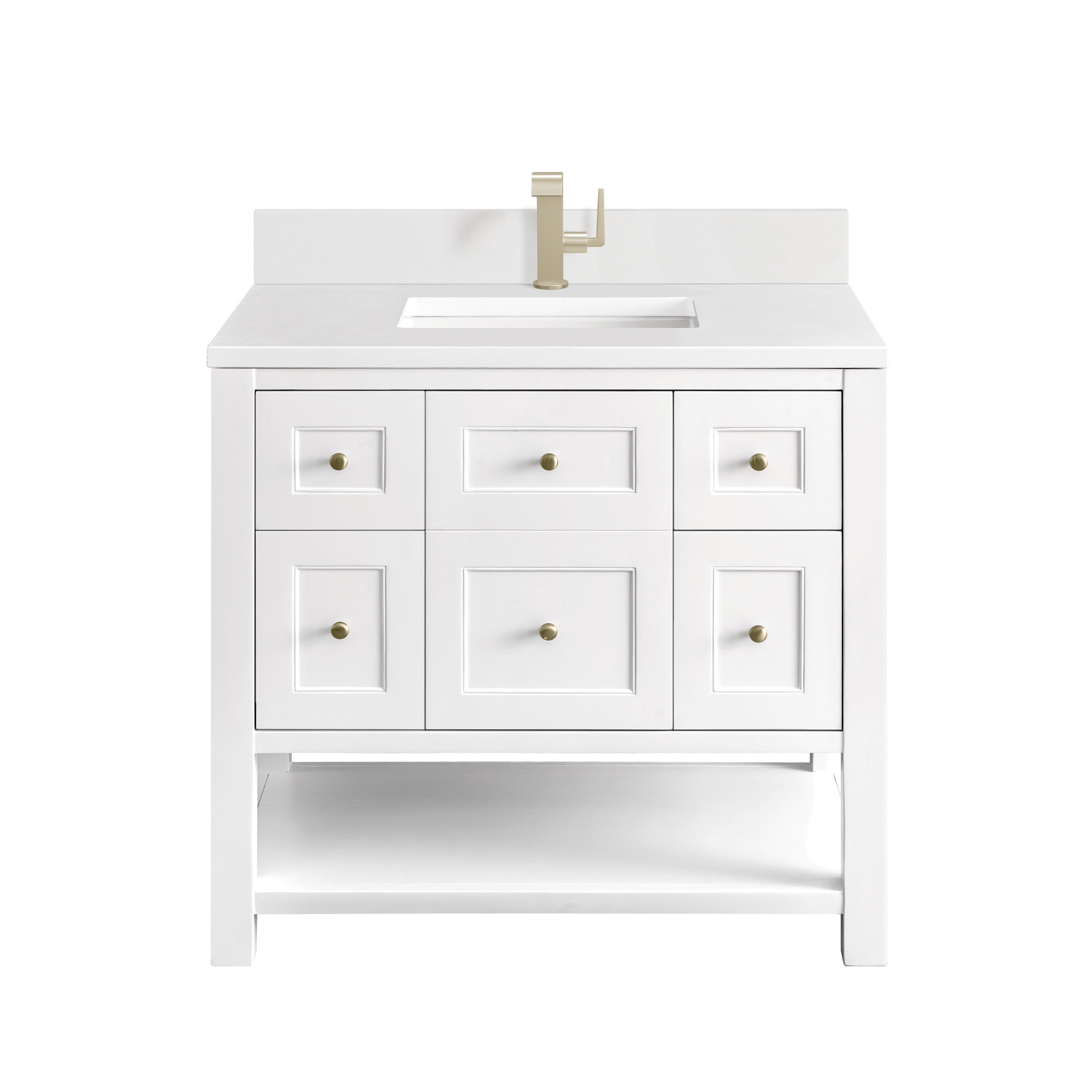 Bright White / White Zeus - 1 Faucet Hole