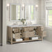 Whitewashed Oak / Victorian Silver - 3 Faucet Holes