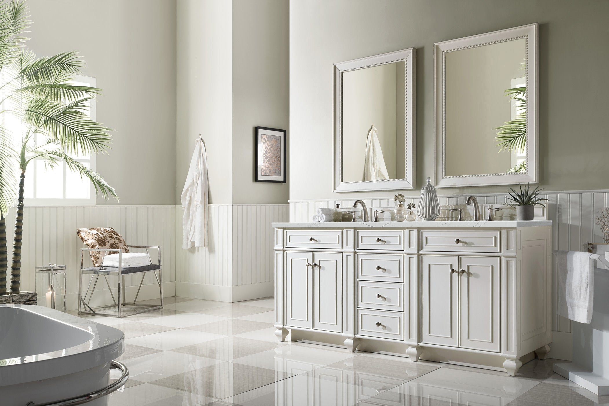 Bright White / Ethereal Noctis - 3 Faucet Holes