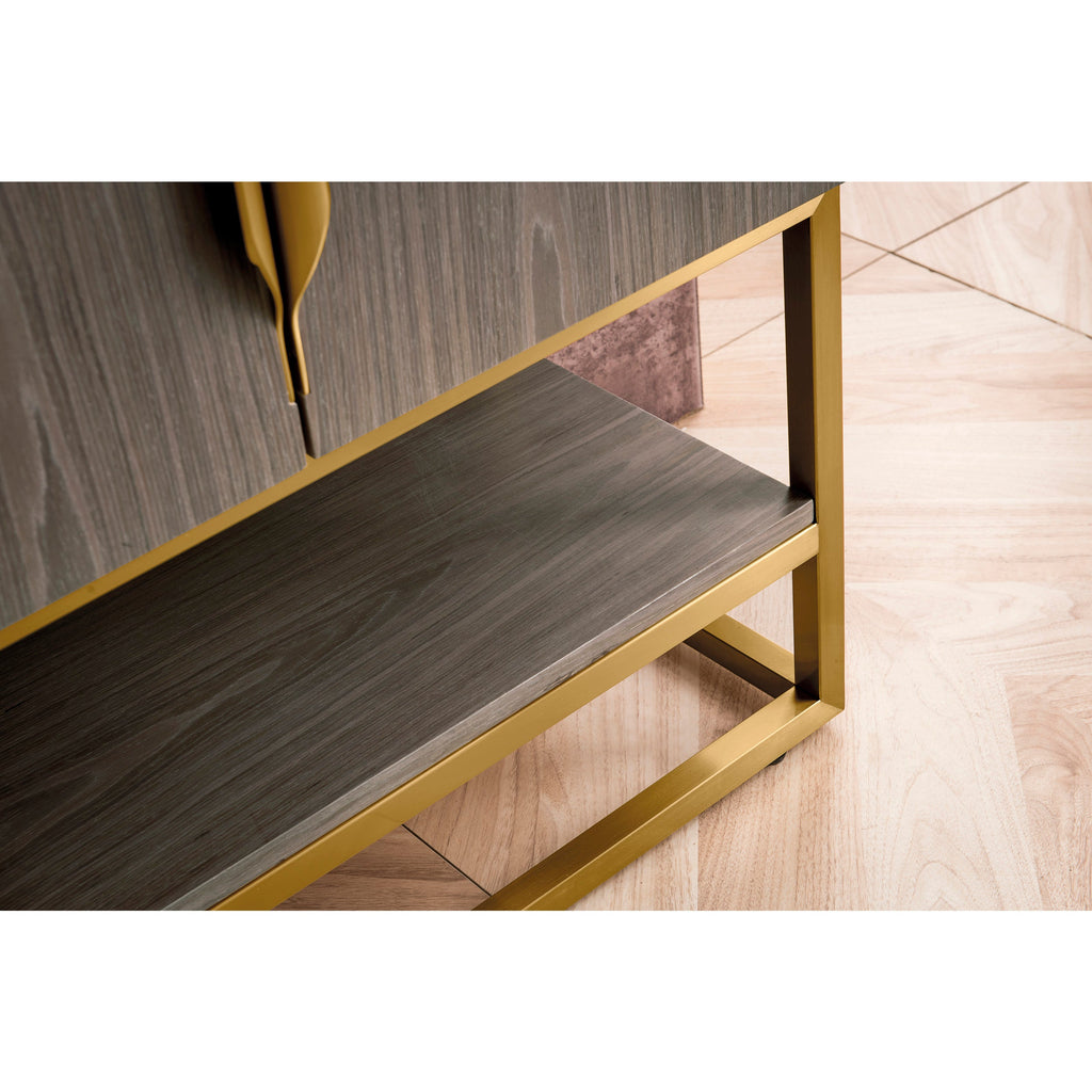 Ash Gray / Radiant Gold / Glossy White - 1 Faucet Hole