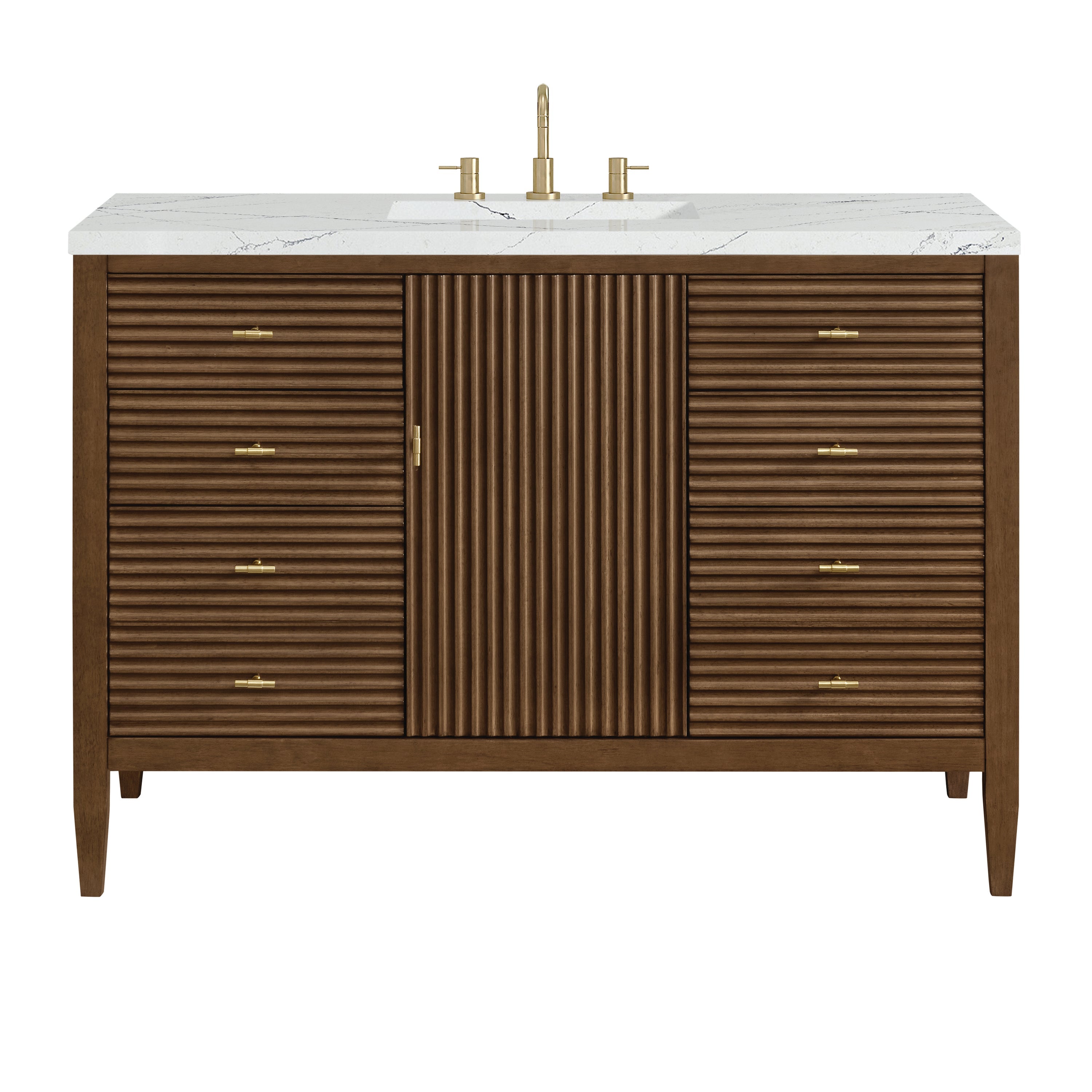 Mid-Century Walnut / Ethereal Noctis - 3 Faucet Holes