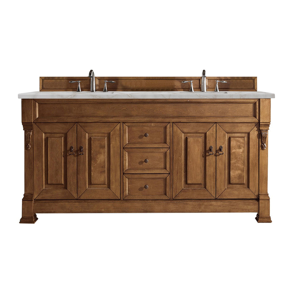 Country Oak / Victorian Silver - 3 Faucet Holes