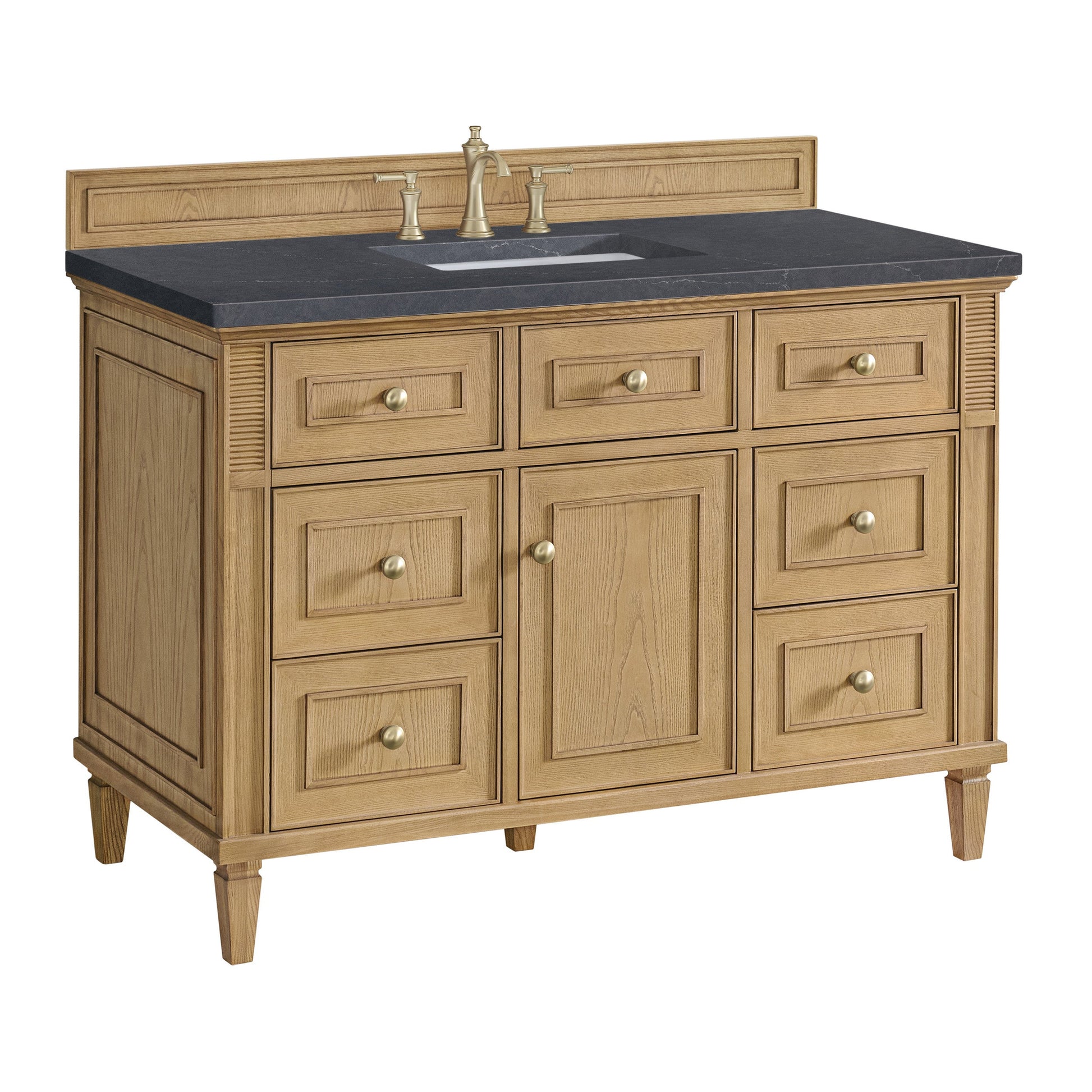 Light Natural Oak / Charcoal Soapstone - 3 Faucet Holes