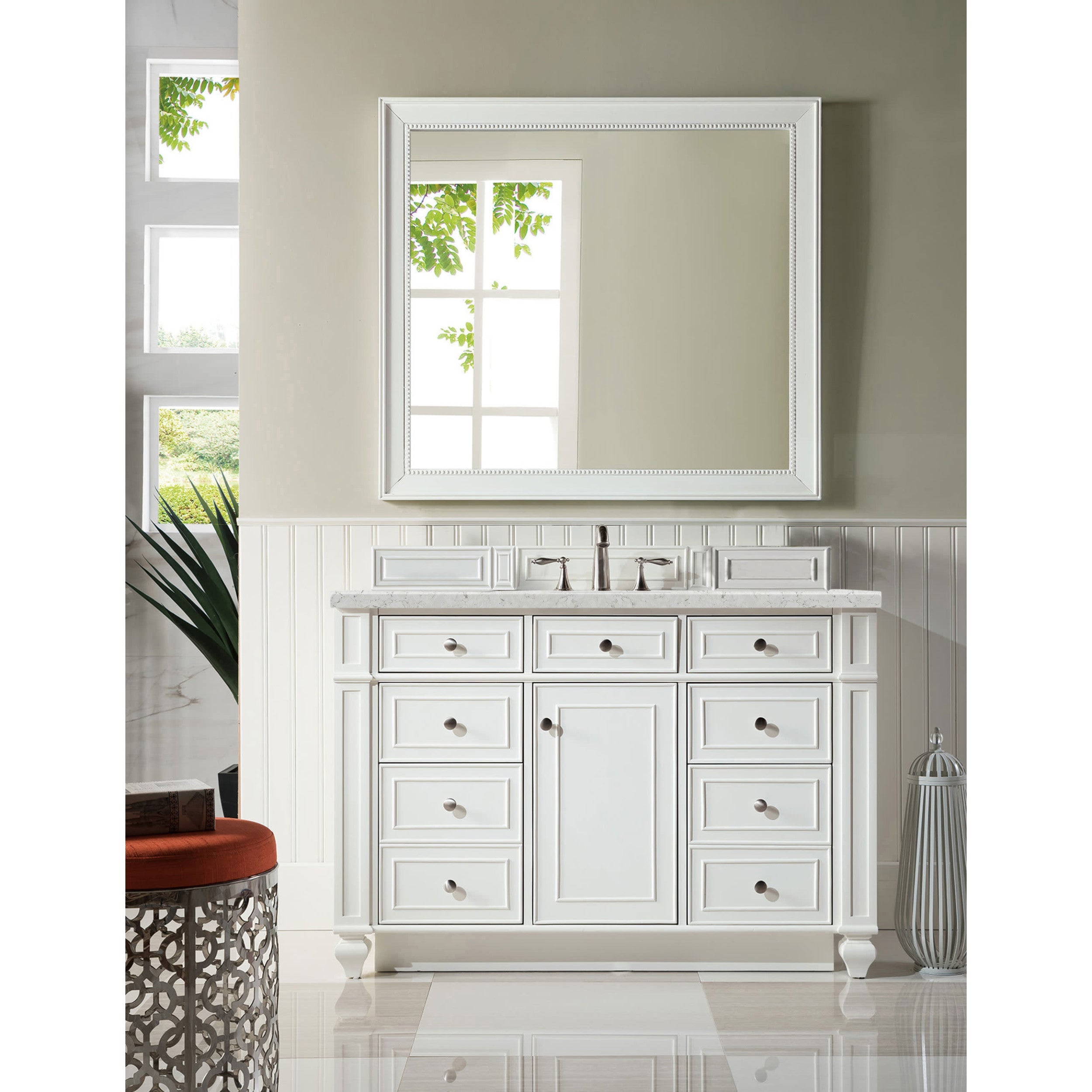 Bright White / Eternal Jasmine Pearl - 3 Faucet Holes