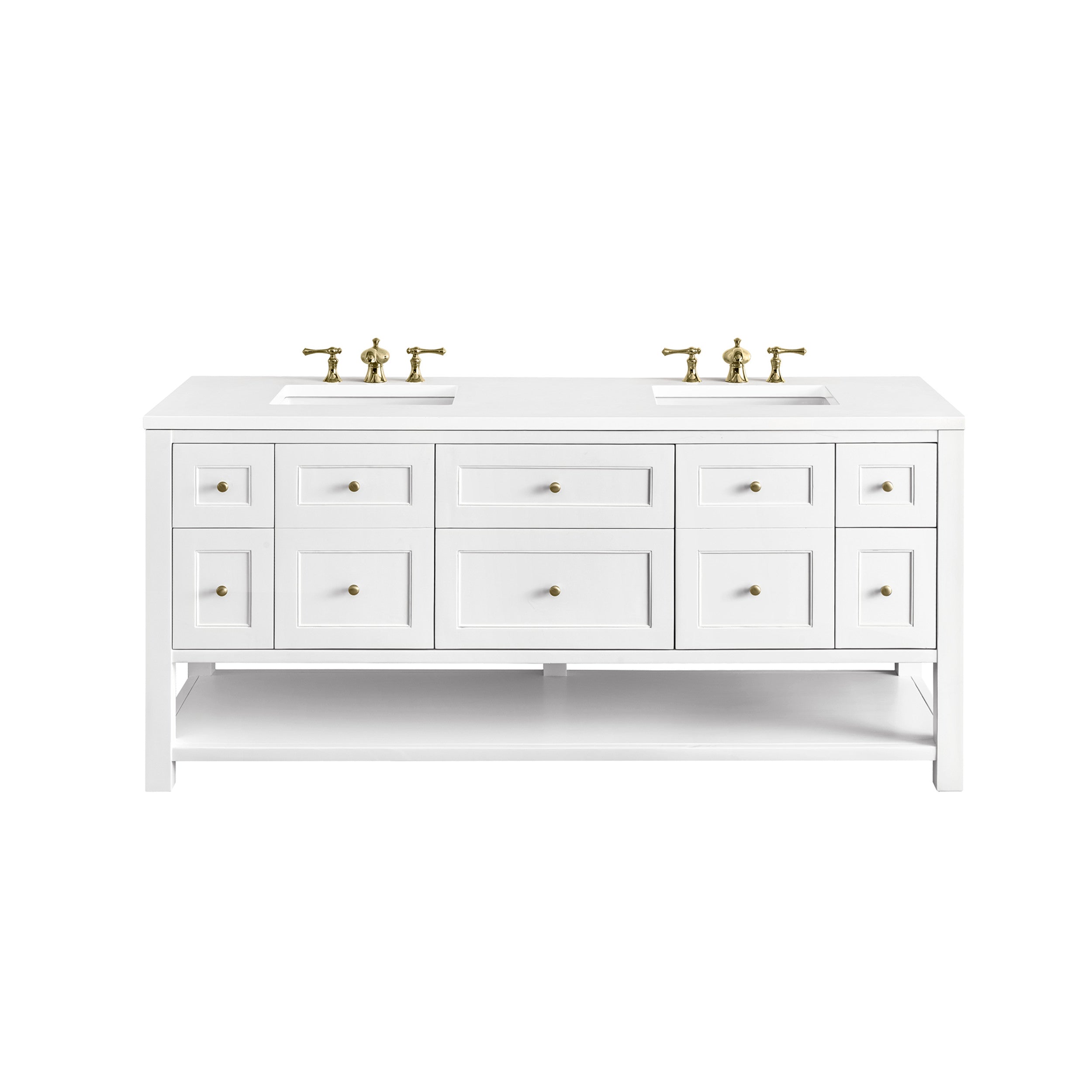 Bright White / White Zeus - 3 Faucet Holes