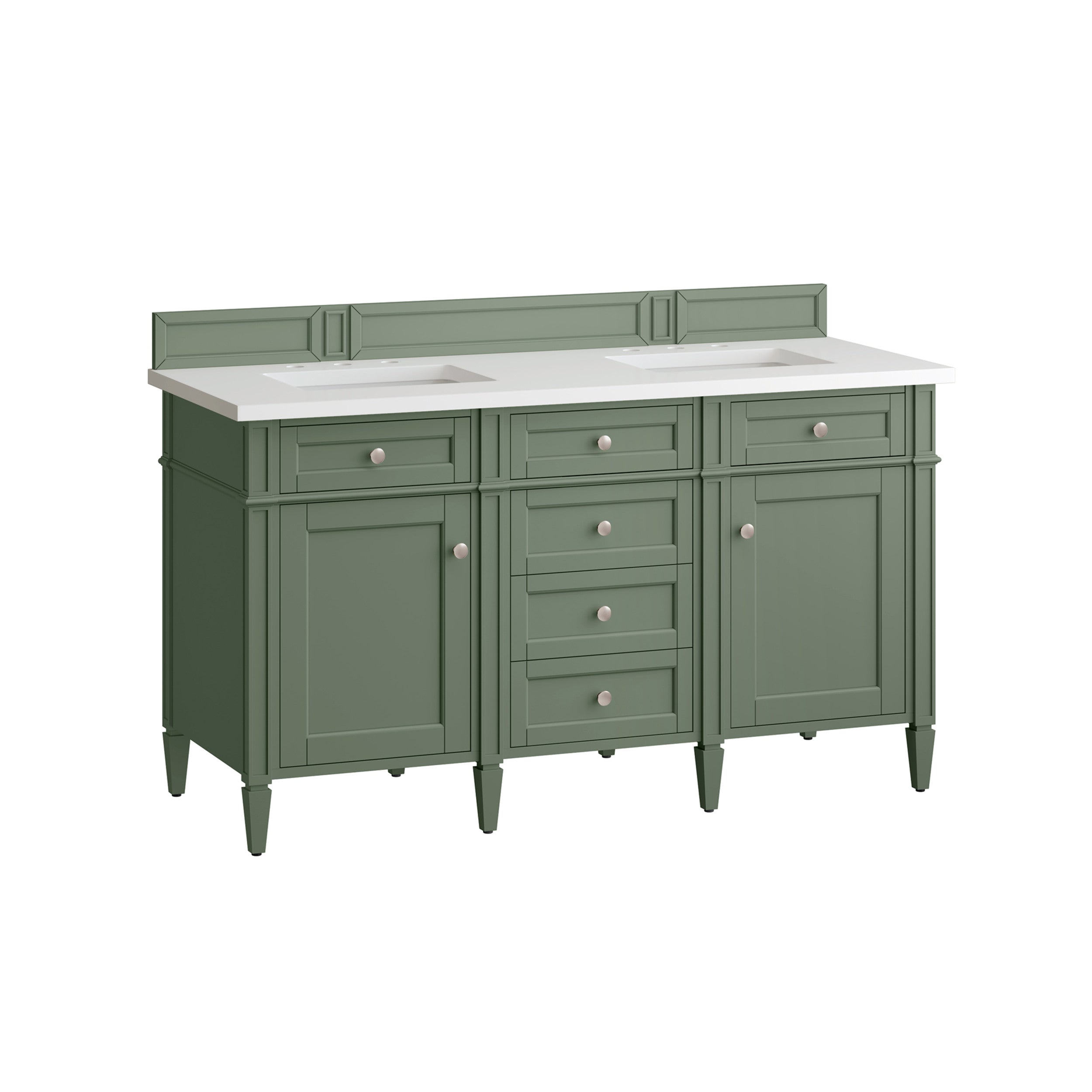 Smokey Celadon / White Zeus - 3 Faucet Holes