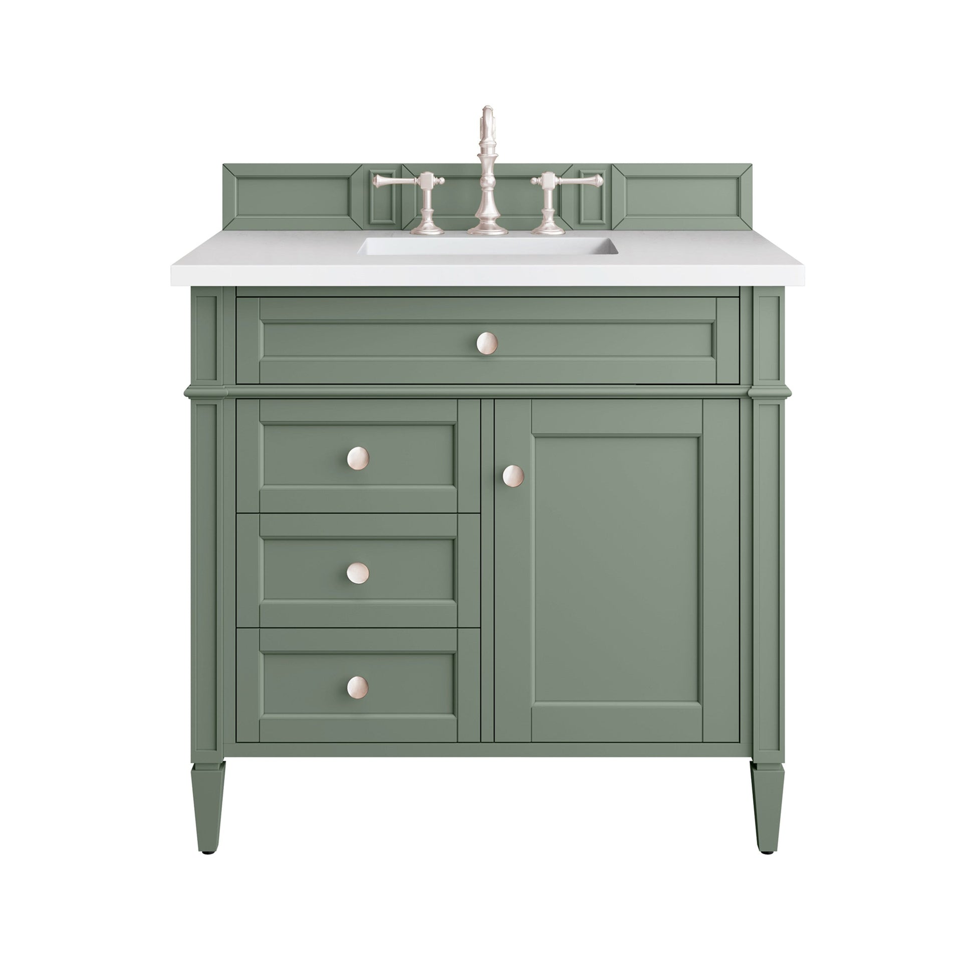 Smokey Celadon / White Zeus - 3 Faucet Holes