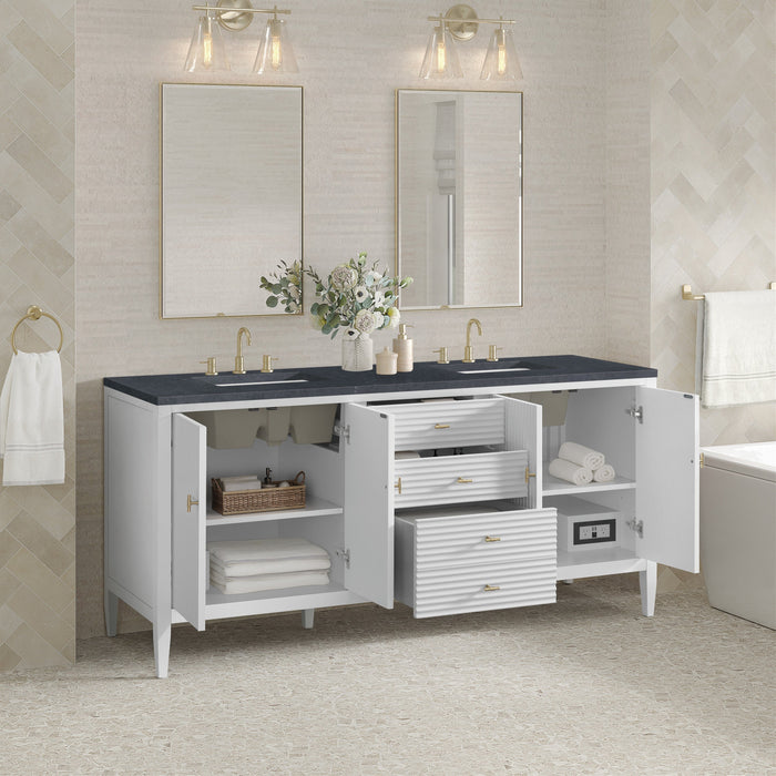 Bright White / Charcoal Soapstone - 3 Faucet Holes