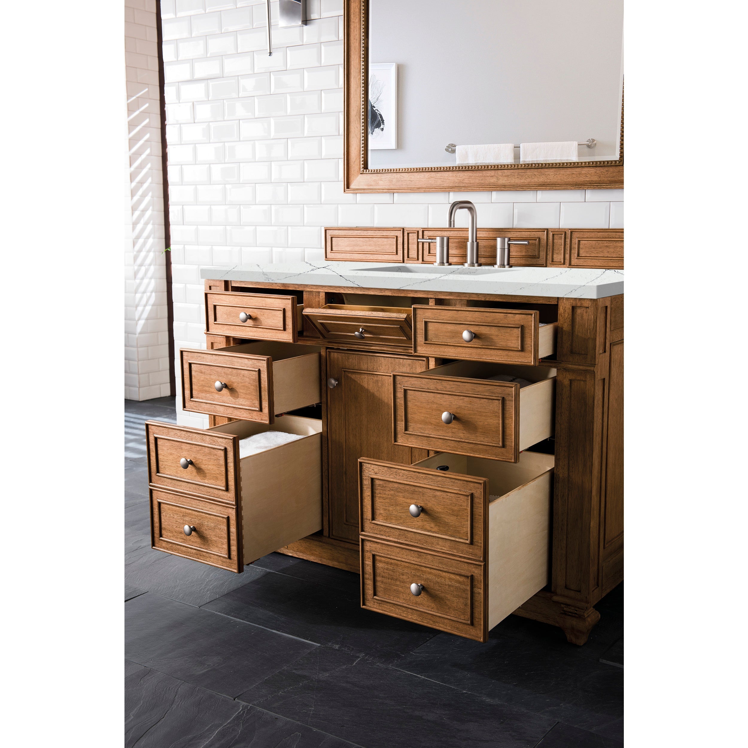 Saddle Brown / Ethereal Noctis - 3 Faucet Holes
