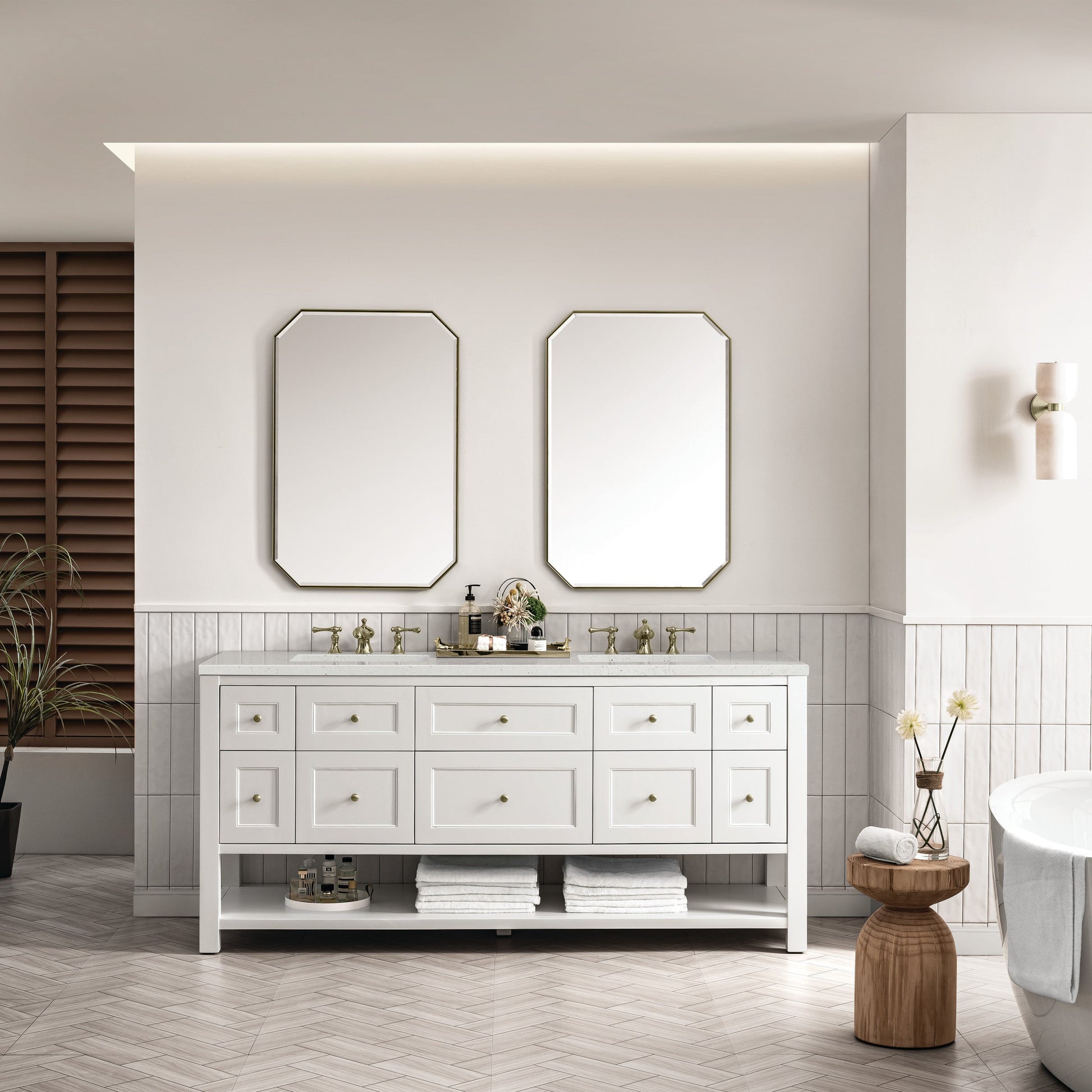 Bright White / Lime Delight - 3 Faucet Holes