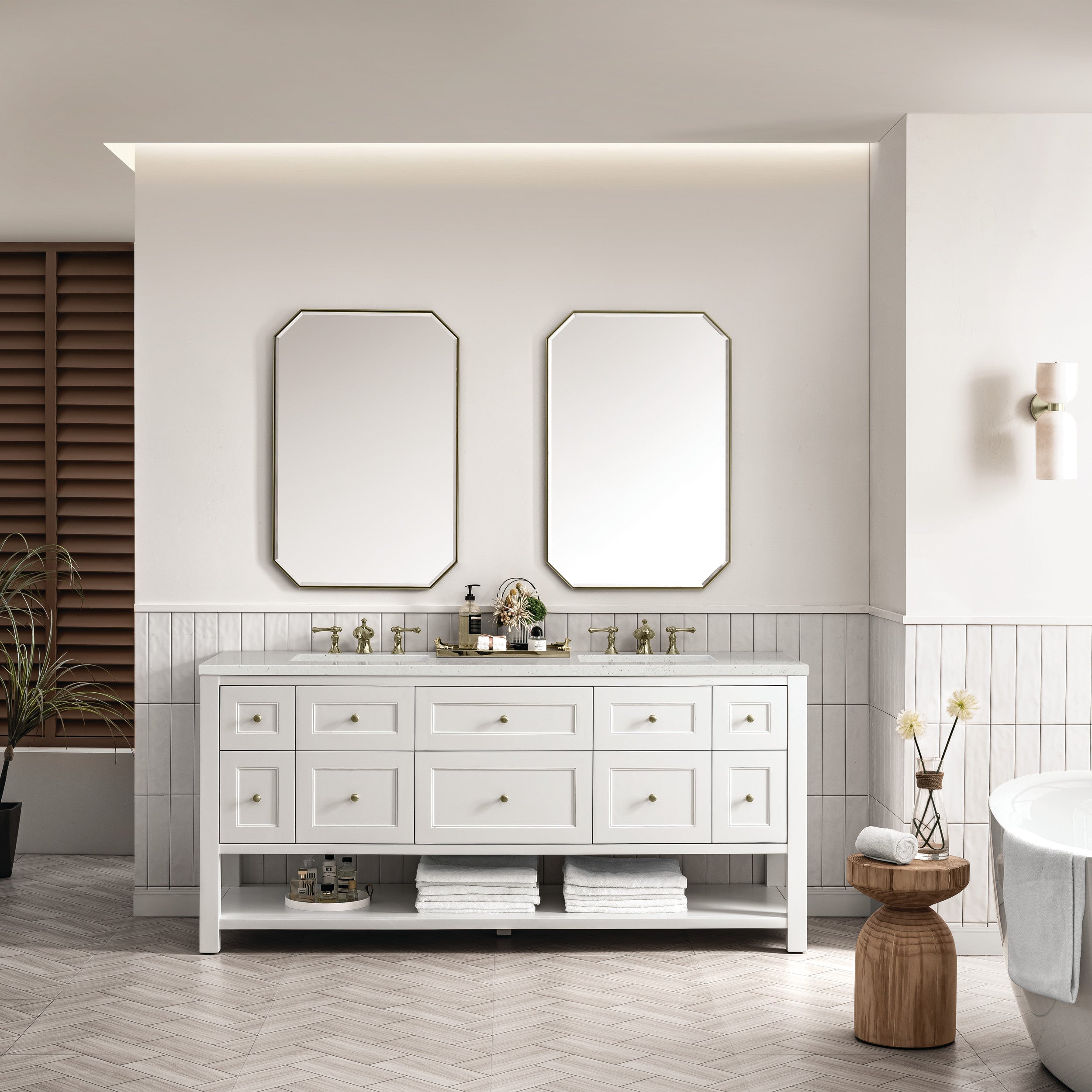 Bright White / Lime Delight - 3 Faucet Holes