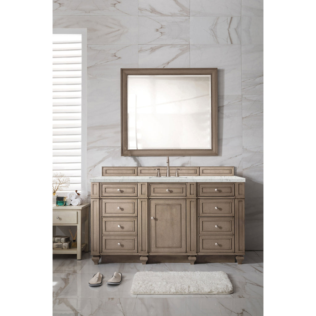 Whitewashed Walnut / Eternal Jasmine Pearl - 3 Faucet Holes