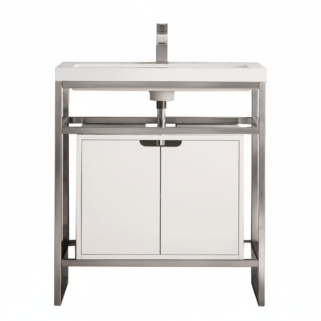 Brushed Nickel / Cabinet Included