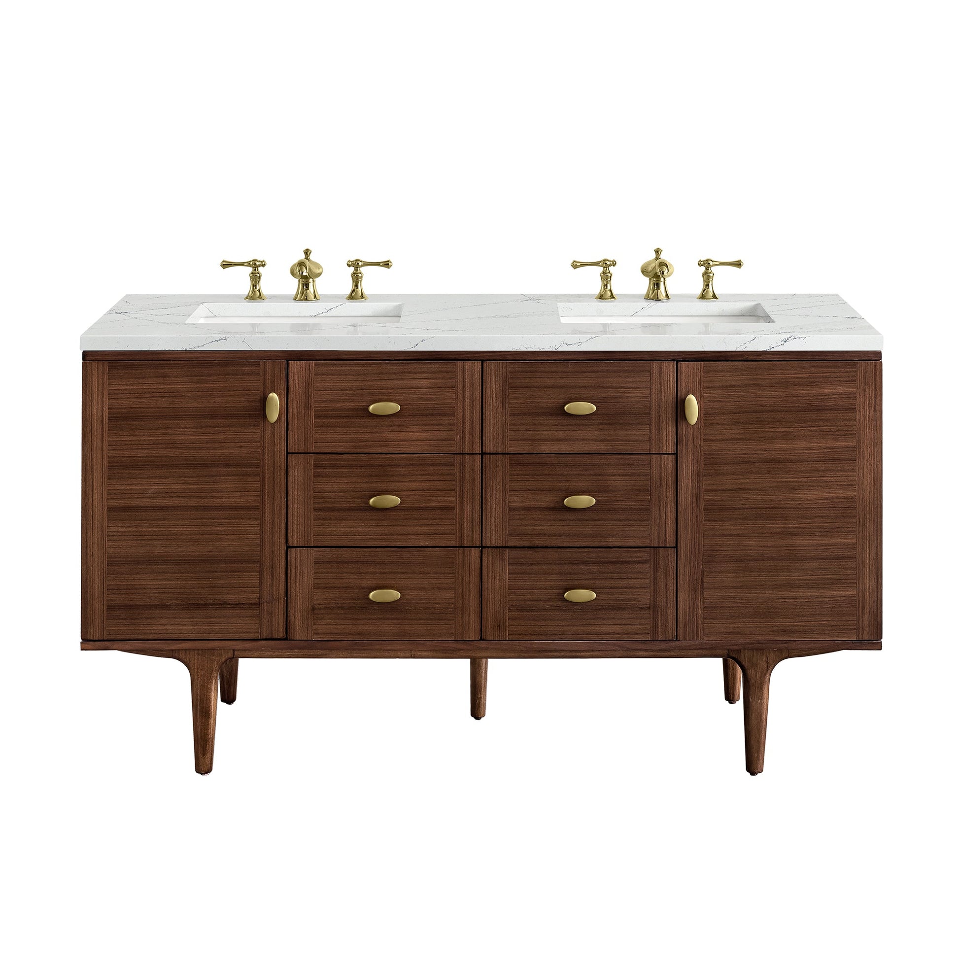 Mid-Century Walnut / Ethereal Noctis - 3 Faucet Holes