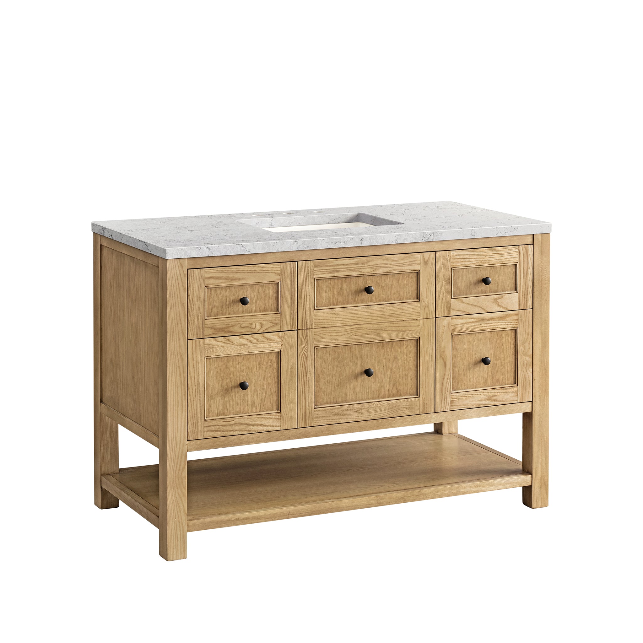 Light Natural Oak / Eternal Jasmine Pearl - 3 Faucet Holes