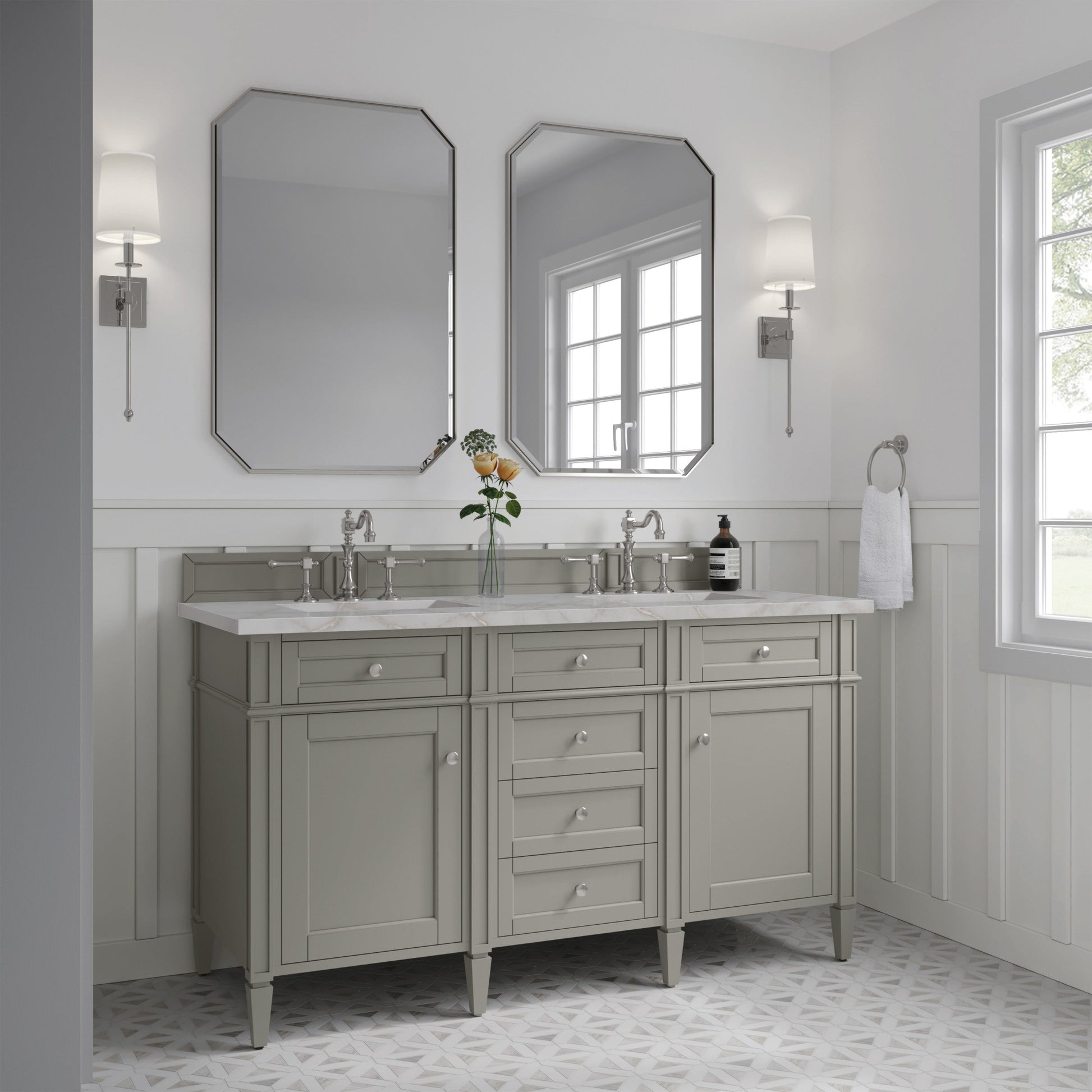 Urban Gray / Victorian Silver - 3 Faucet Holes