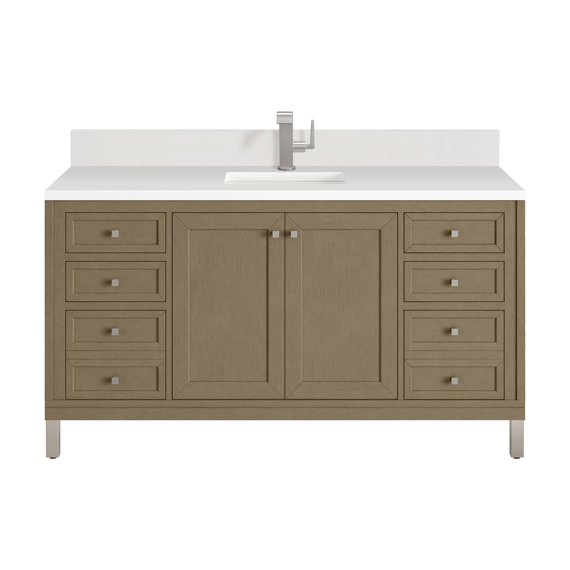 Walnut Whisper / White Zeus - 1 Faucet Hole