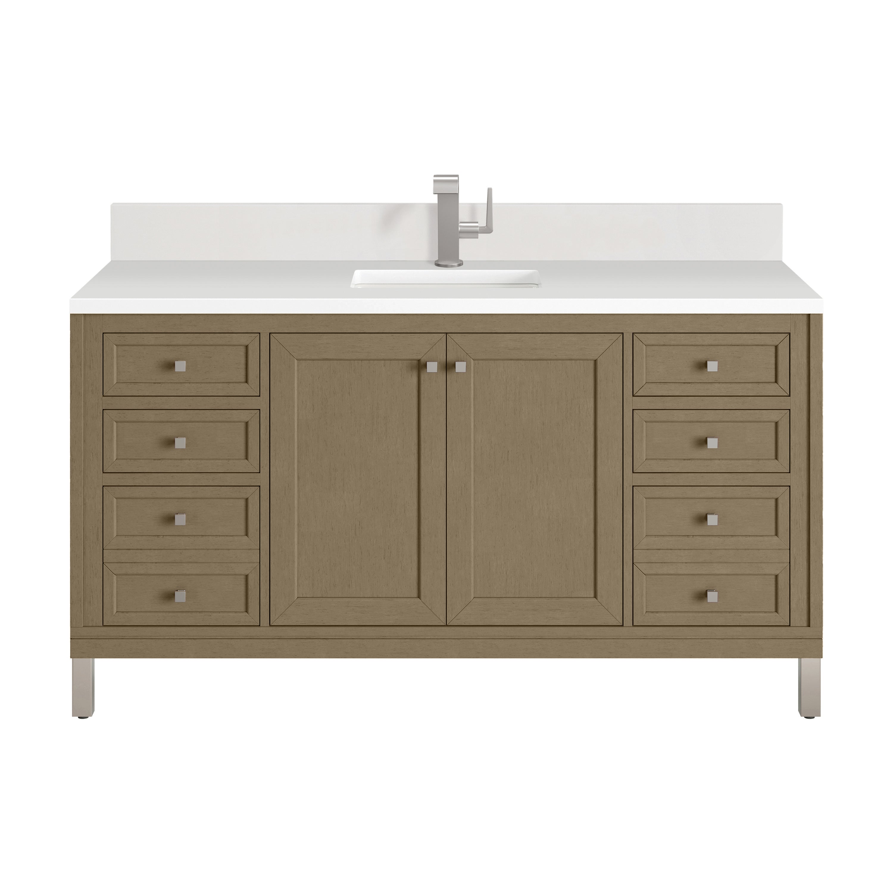 Walnut Whisper / White Zeus - 1 Faucet Hole