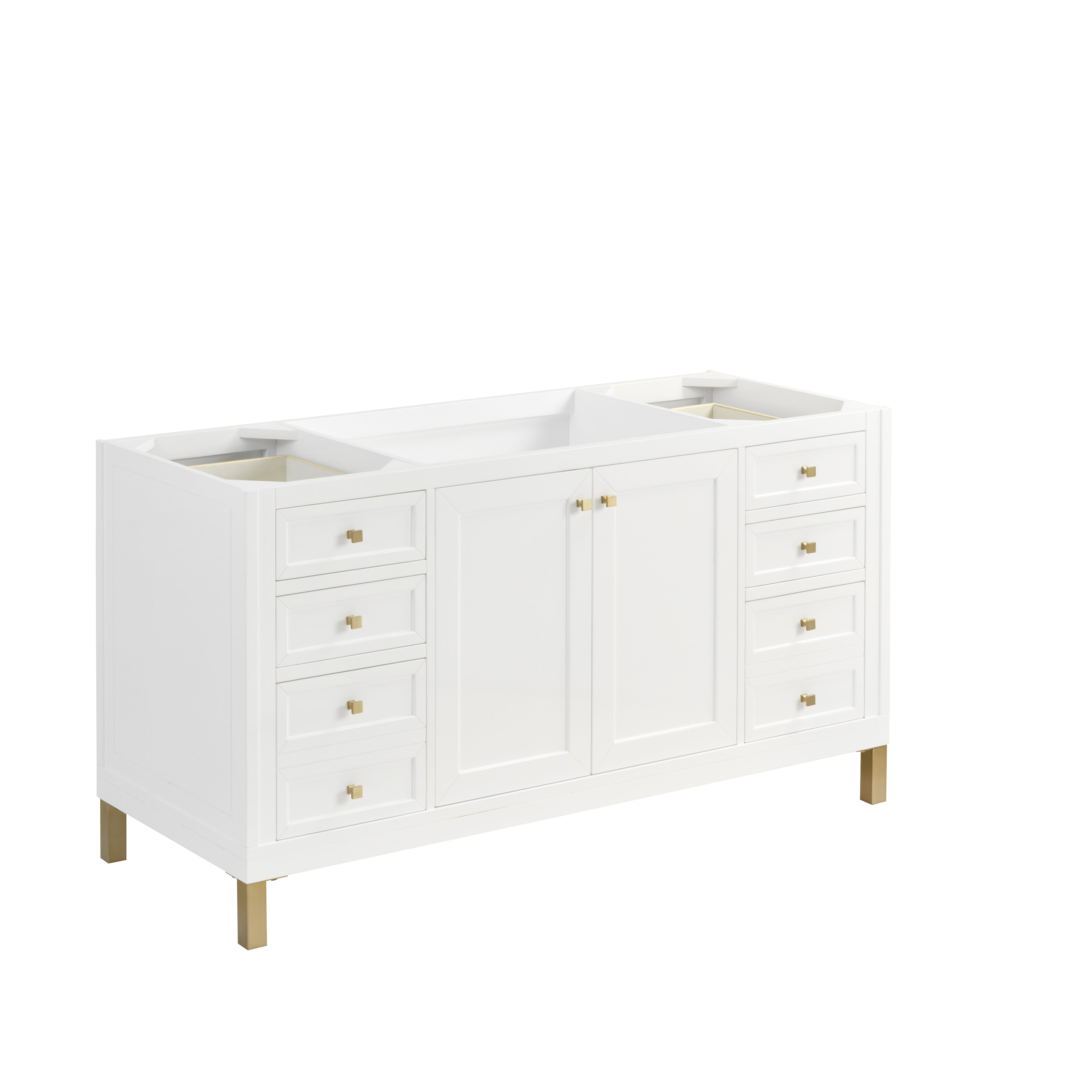 Glossy White / White Zeus - 3 Faucet Holes