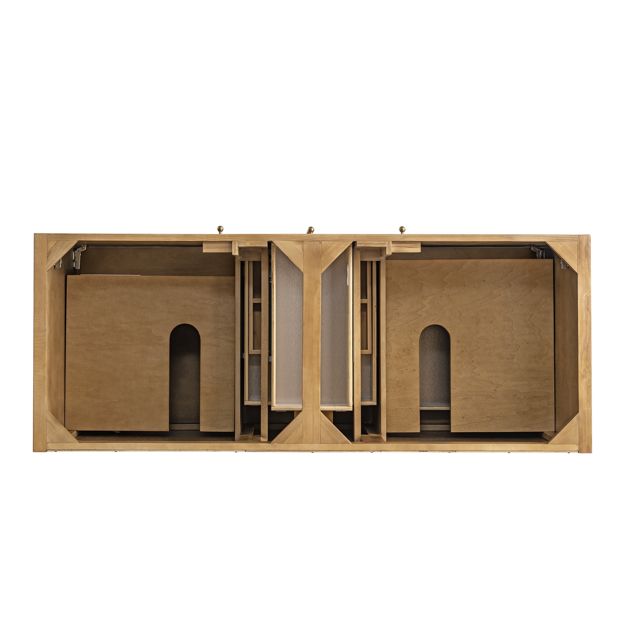 Light Natural Oak / White Zeus - 3 Faucet Holes