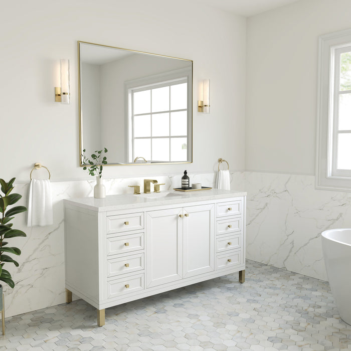 Glossy White / Lime Delight - 3 Faucet Holes