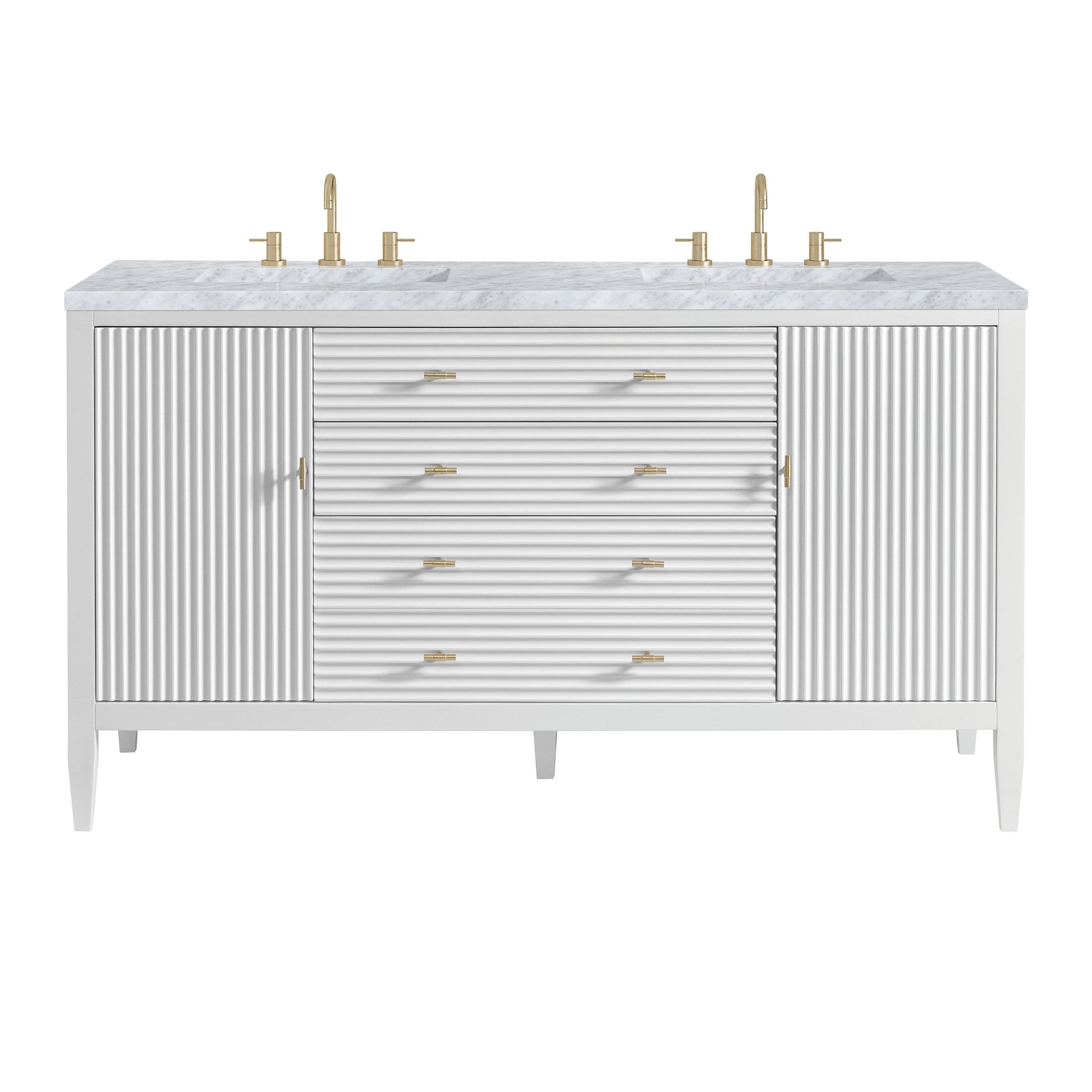 Bright White / Carrara White - 3 Faucet Holes