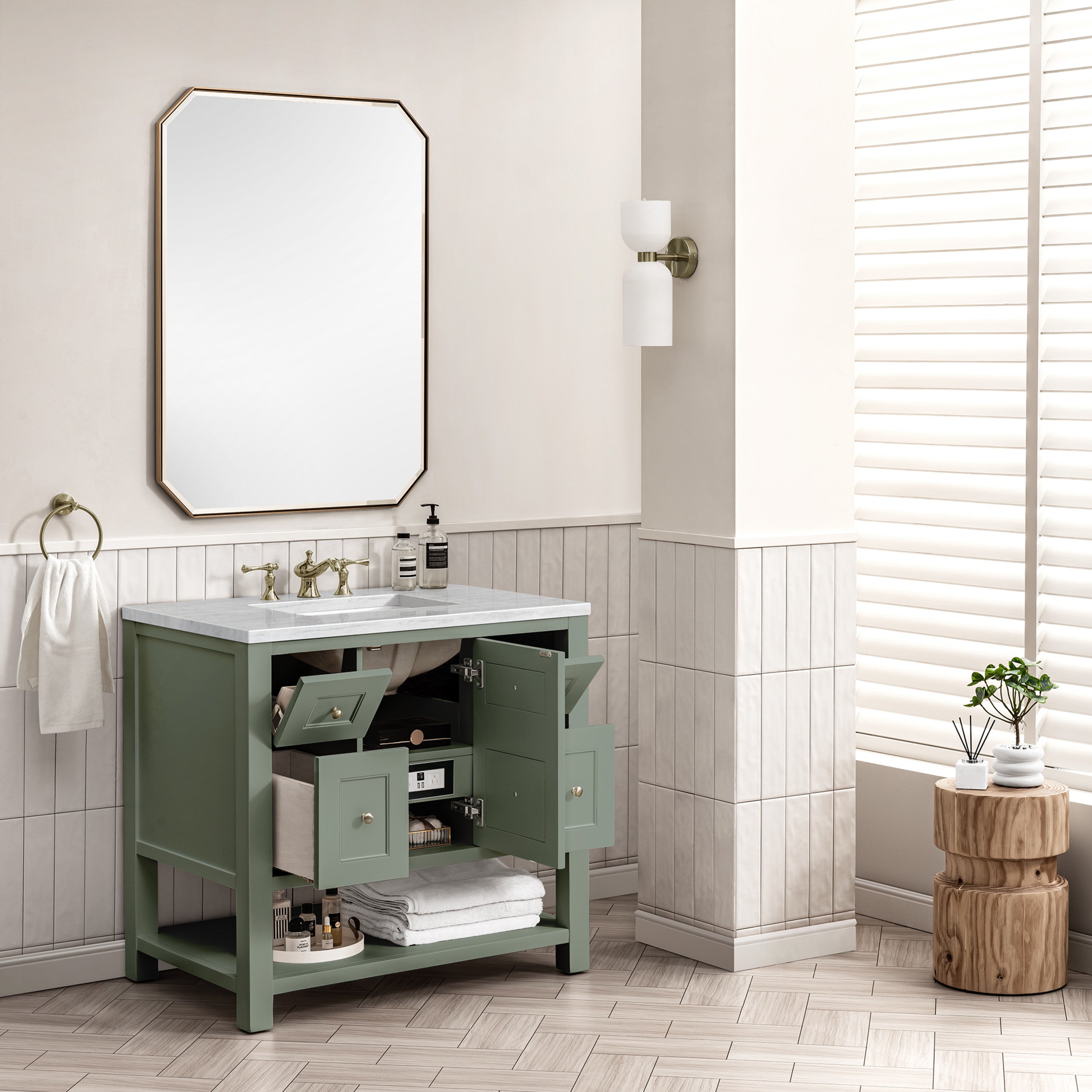 Smokey Celadon / No Countertop
