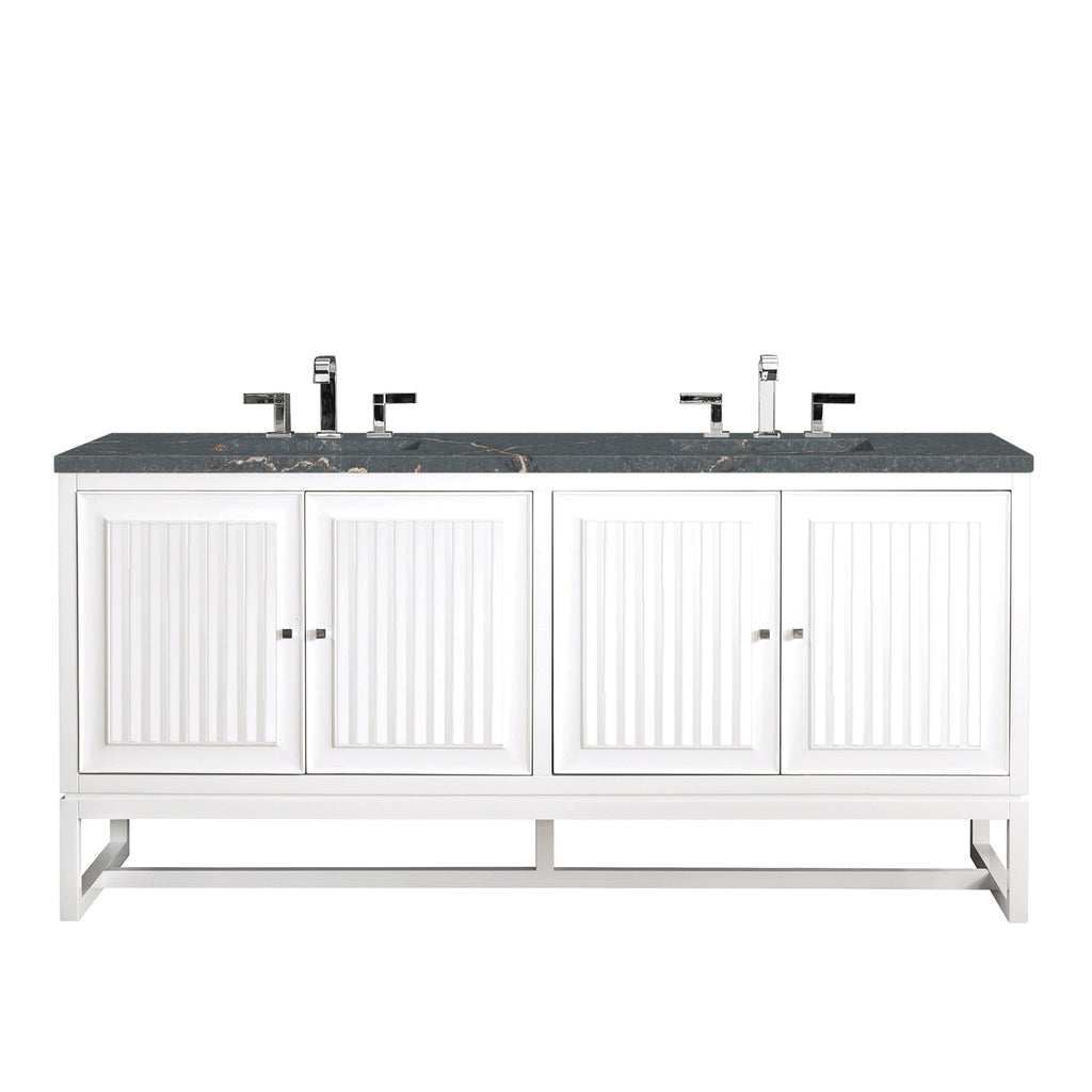 Glossy White / Parisien Bleu - 3 Faucet Holes