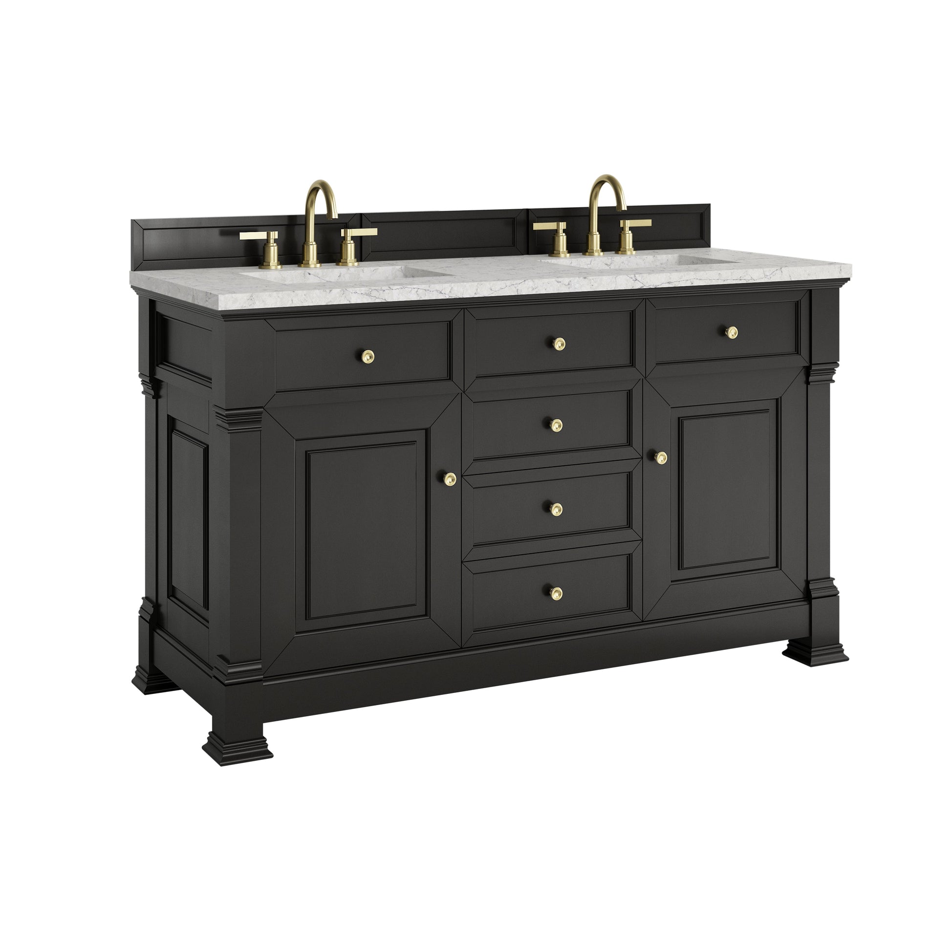 Black Onyx / Eternal Jasmine Pearl - 3 Faucet Holes