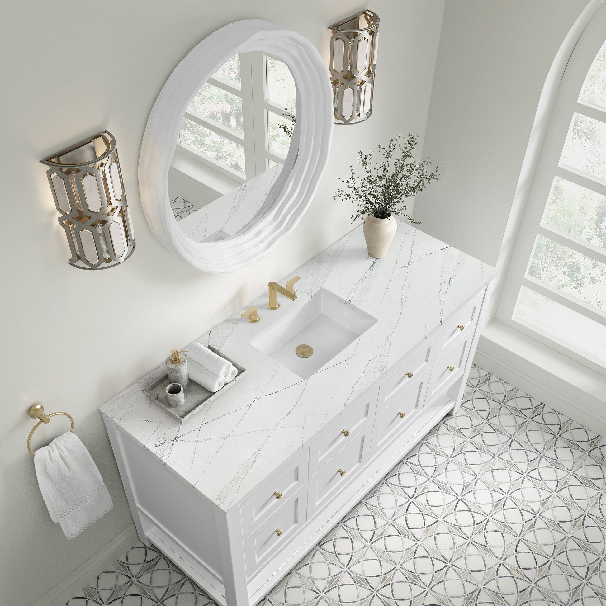 Bright White / Ethereal Noctis - 3 Faucet Holes