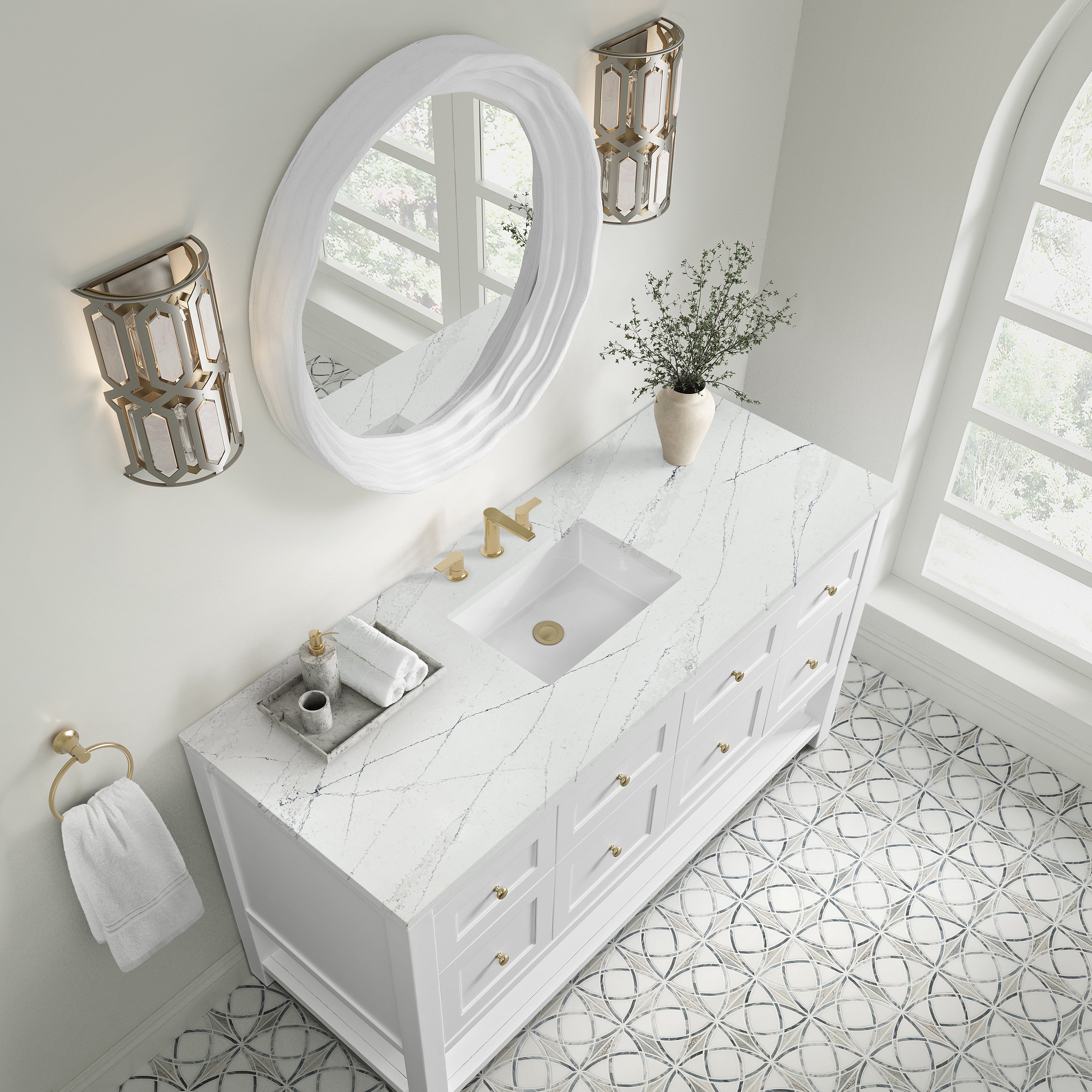 Bright White / Ethereal Noctis - 3 Faucet Holes