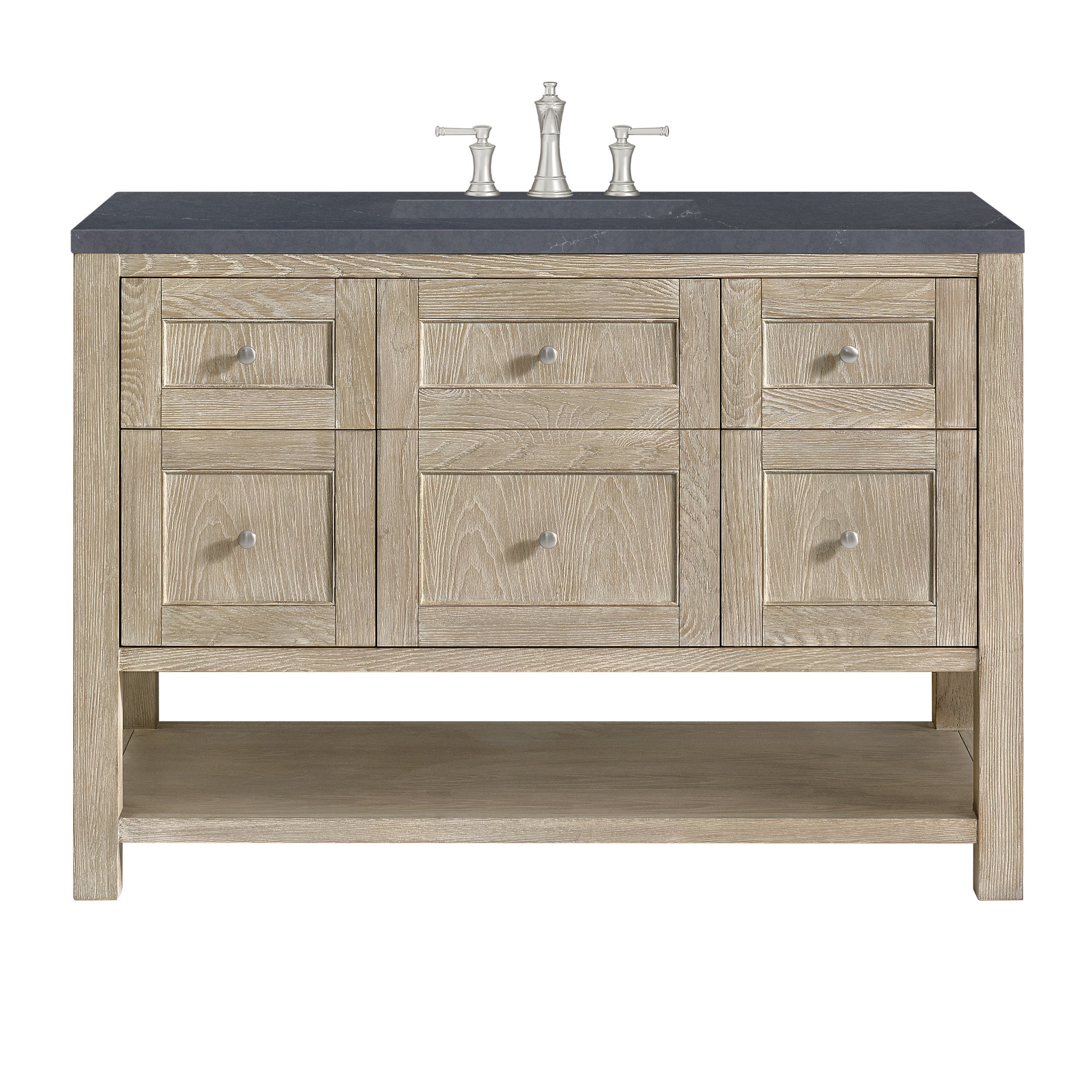 Whitewashed Oak / Charcoal Soapstone - 3 Faucet Holes