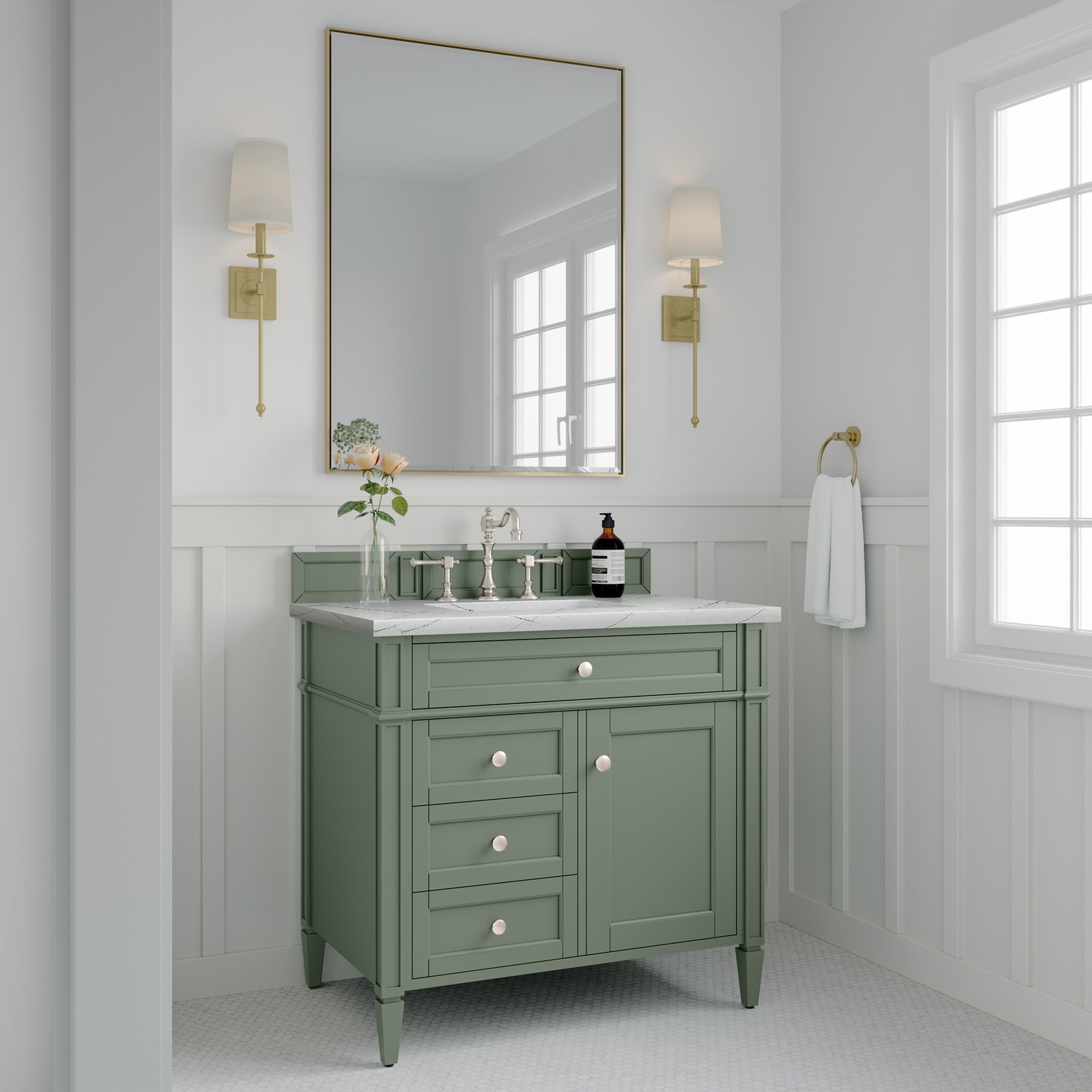 Smokey Celadon / Ethereal Noctis - 3 Faucet Holes