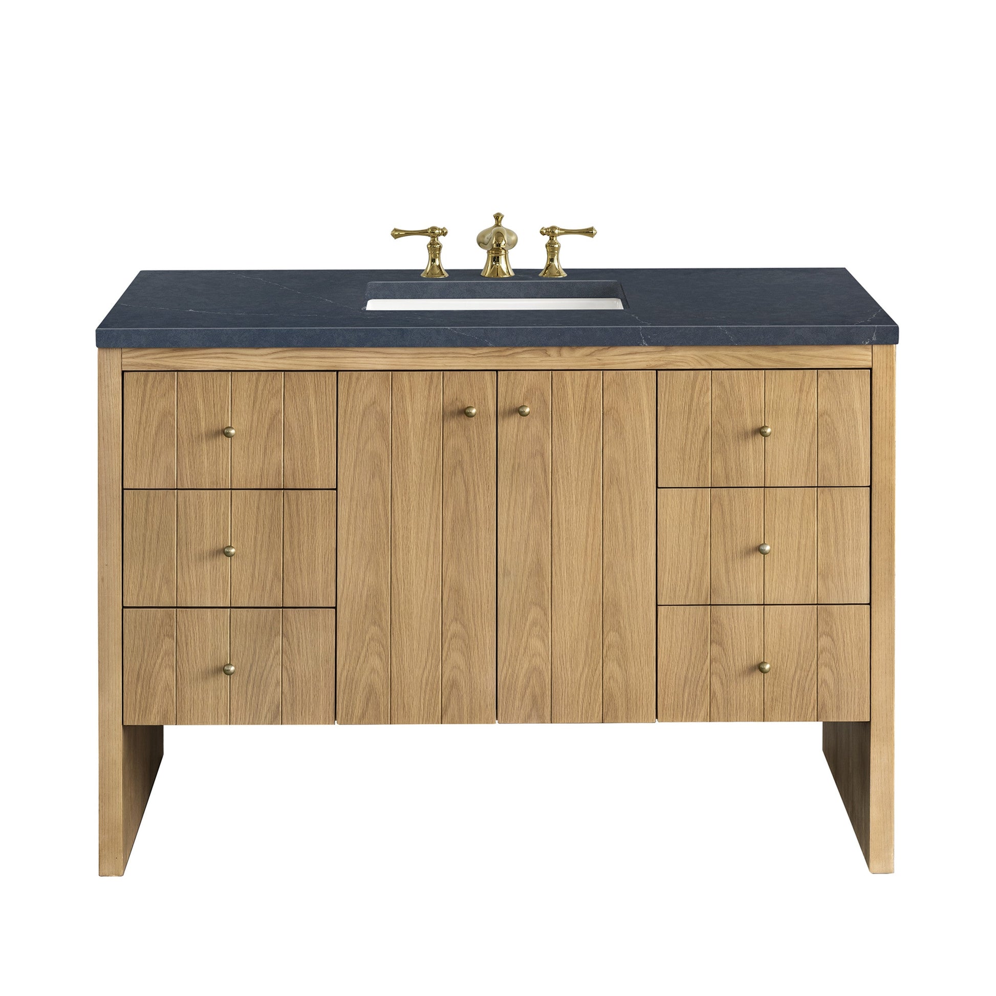 Light Natural Oak / Charcoal Soapstone - 3 Faucet Holes
