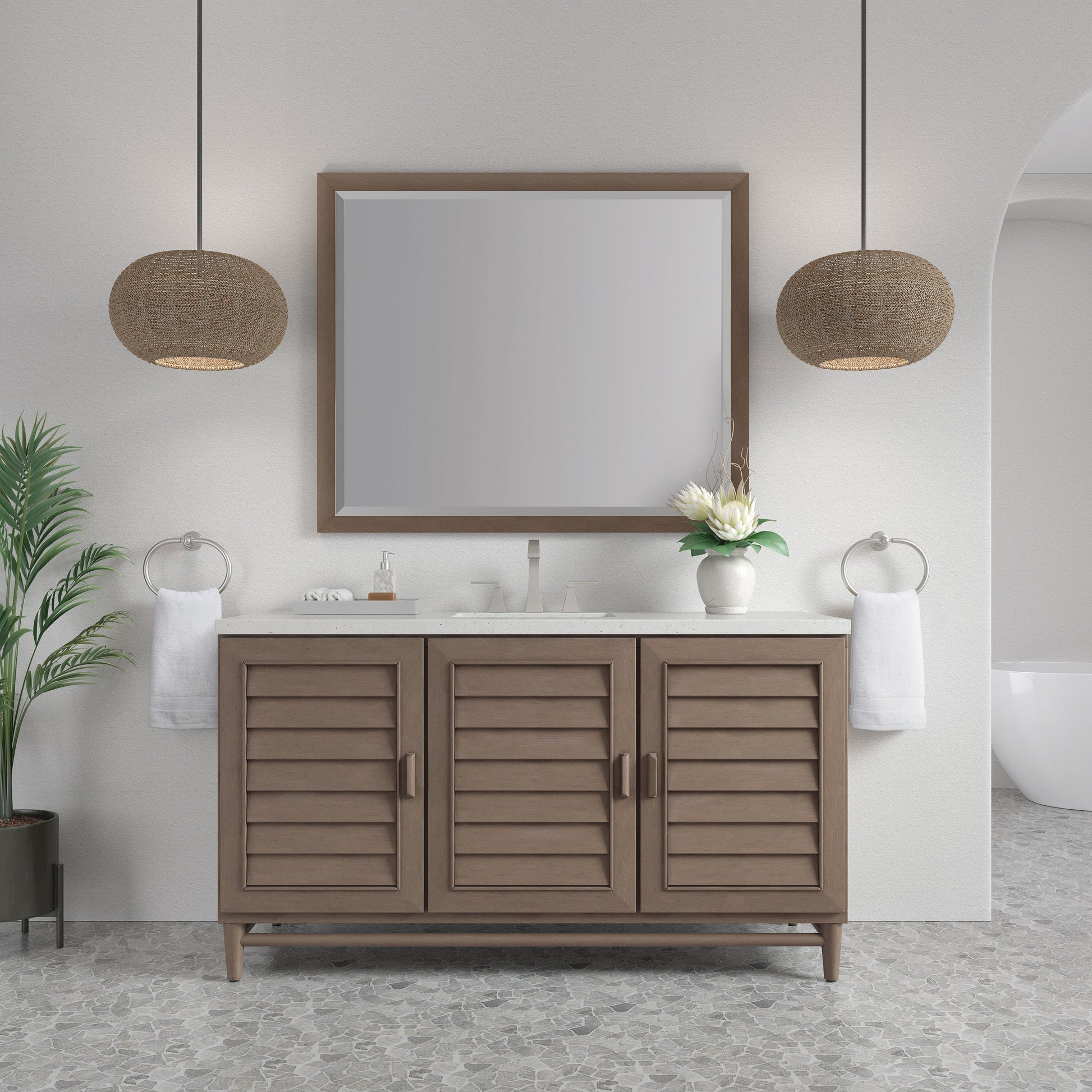 Whitewashed Walnut / Lime Delight - 3 Faucet Holes