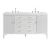 Bright White / White Zeus - 3 Faucet Holes