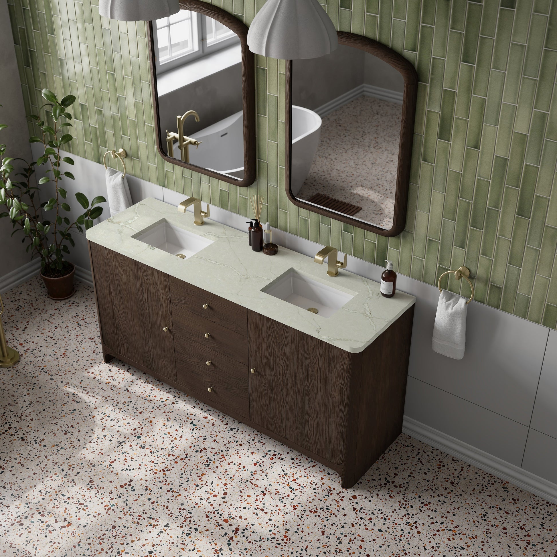 Sable / Victorian Silver - 1 Faucet Holes