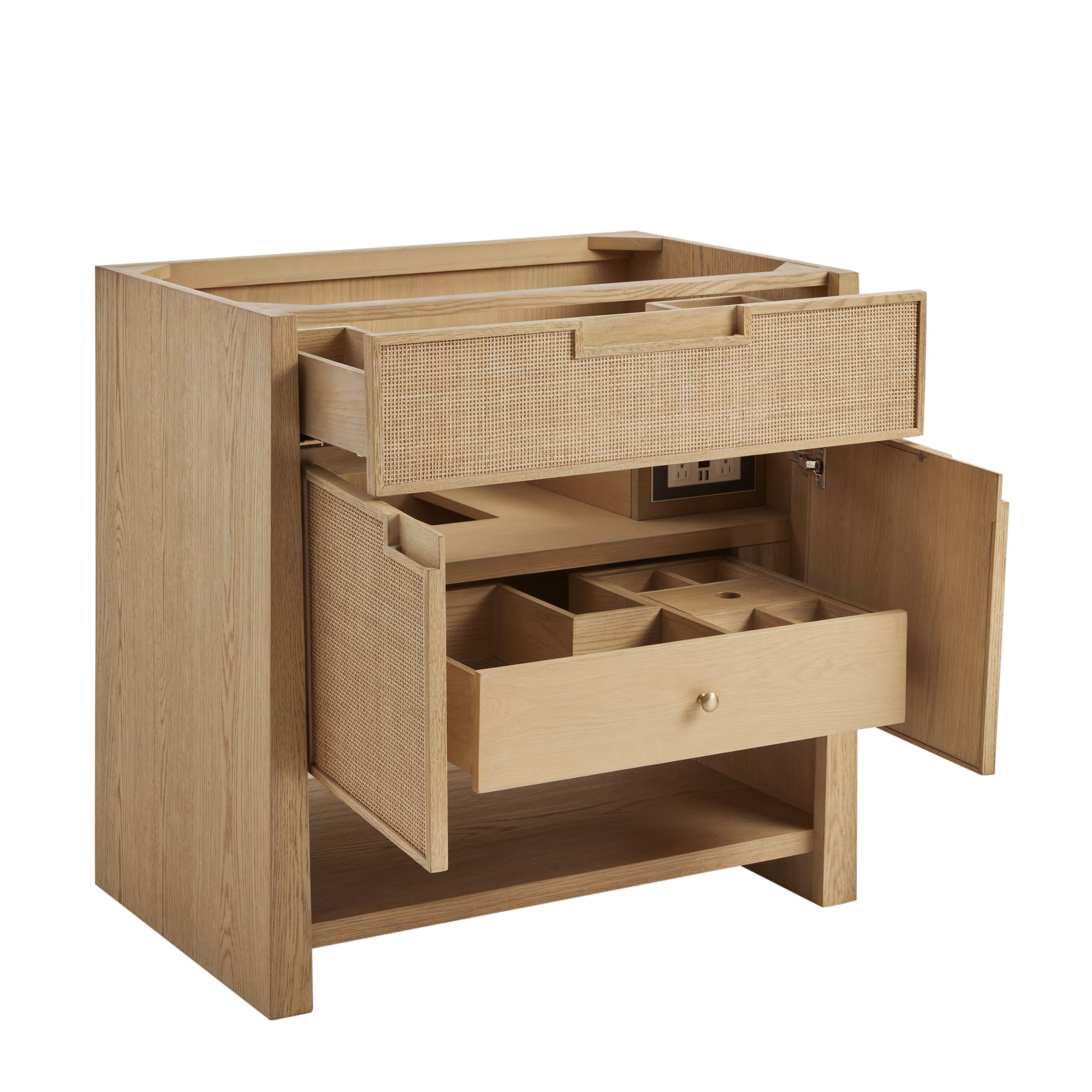 Seaside Oak / White Zeus - 3 Faucet Holes