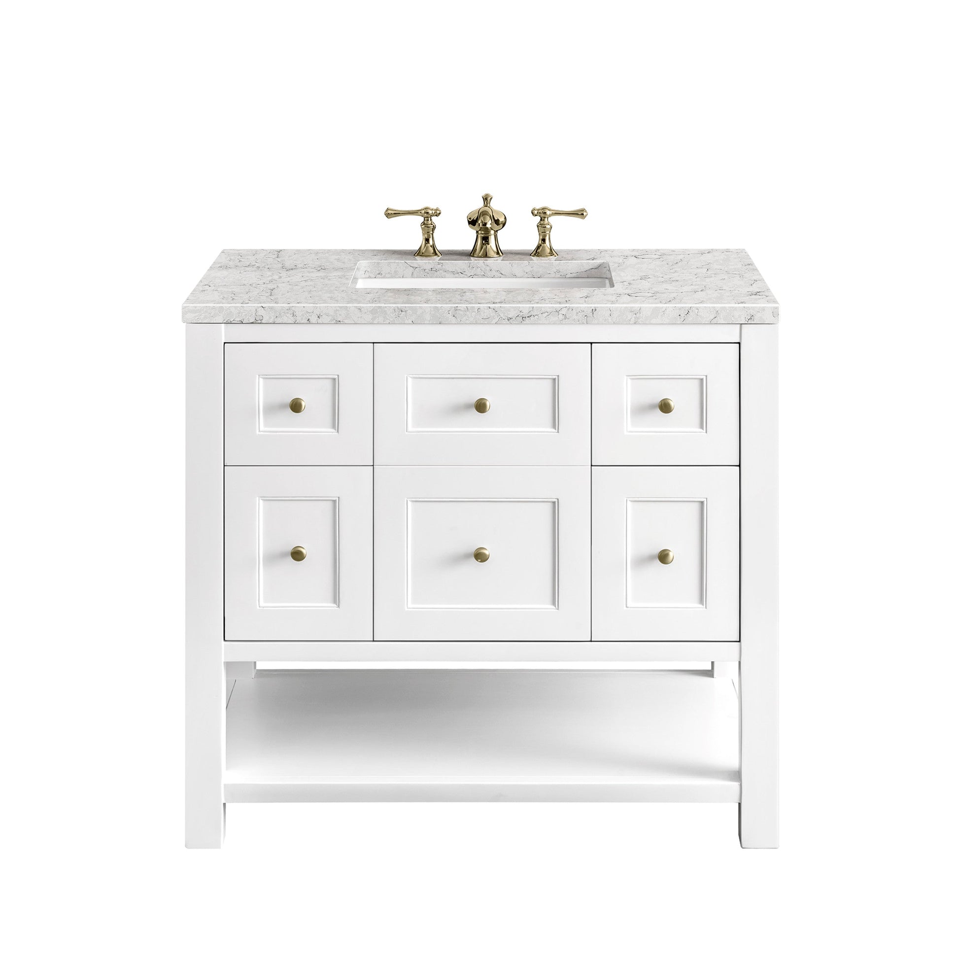 Bright White / Eternal Jasmine Pearl - 3 Faucet Holes
