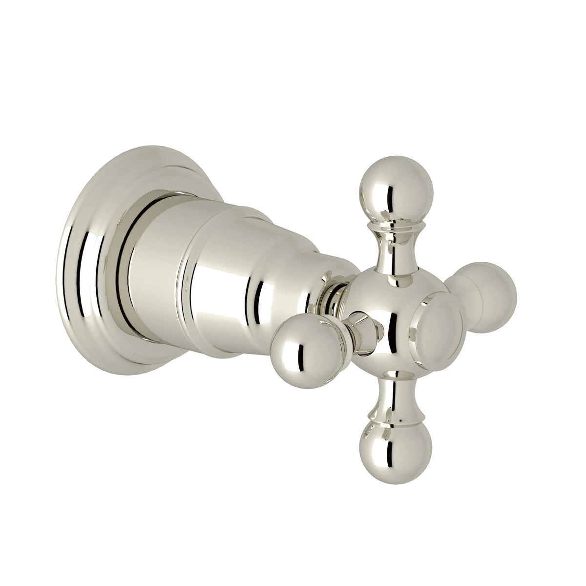 Polished Nickel / Metal Cross Handle